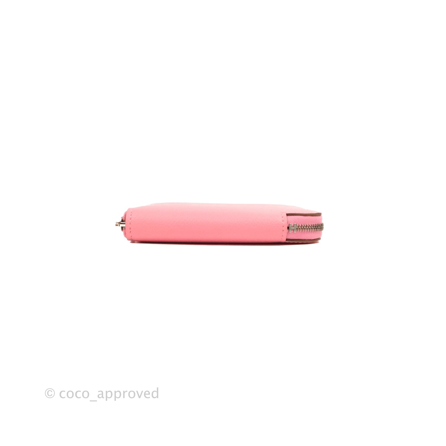 Hermès Silk In Compact Wallet Rose Lipstick Epsom
