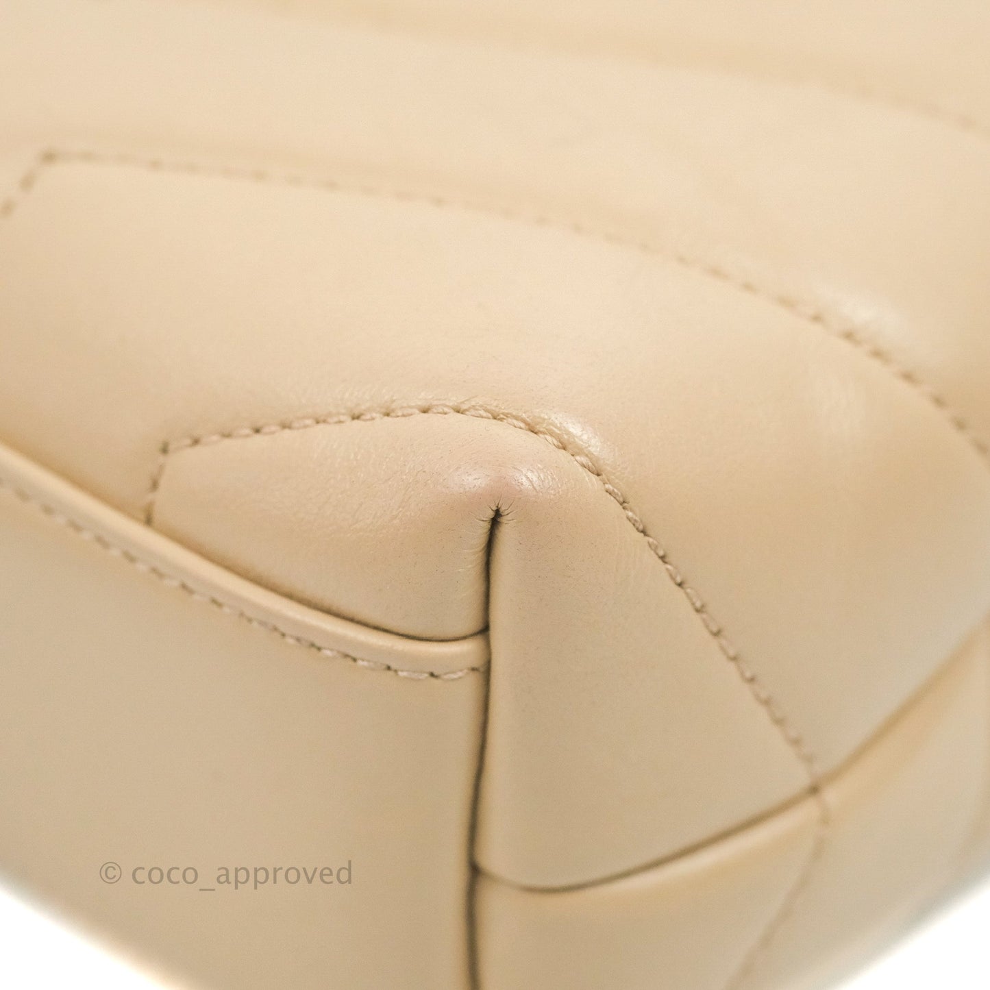 Saint Laurent Loulou Toy Quilted Leather Shoulder Bag Light Beige