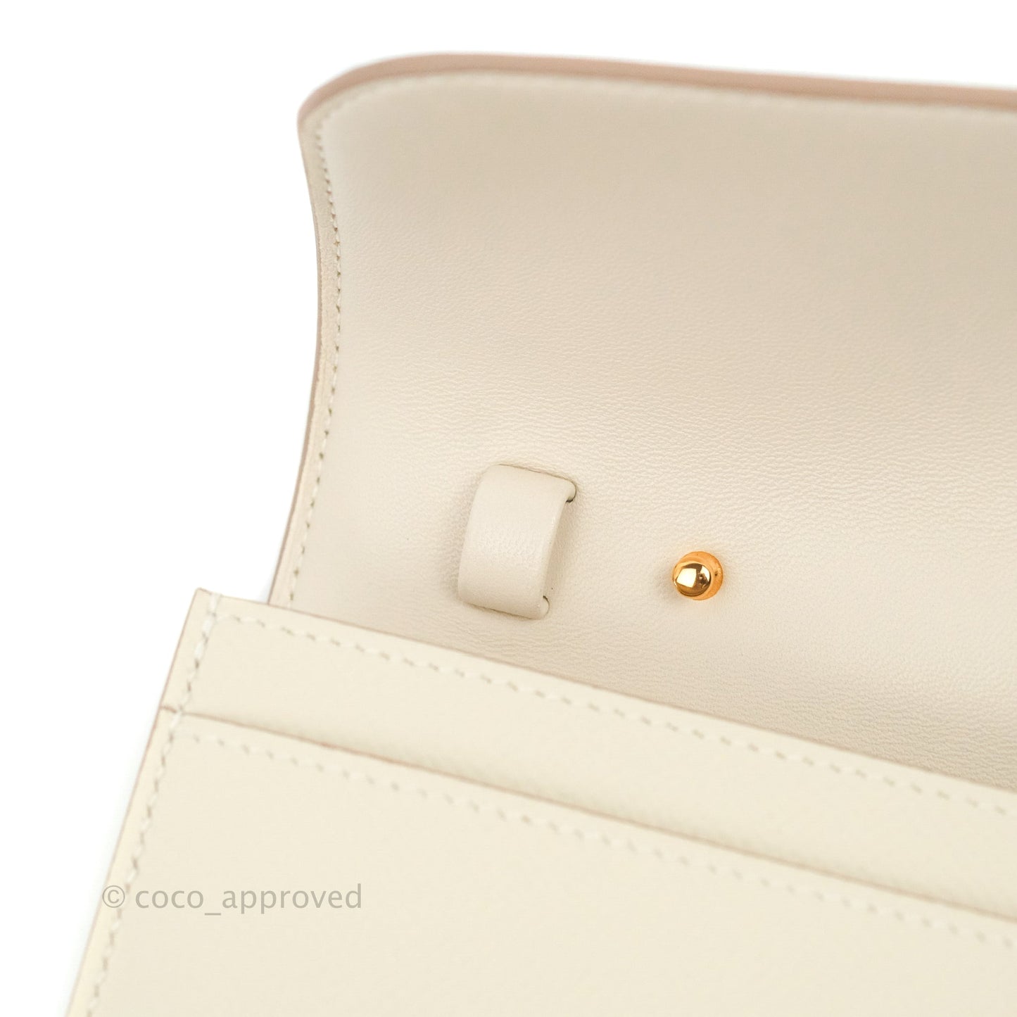 Hermès Constance Long To Go Wallet Craie Epsom Rose Gold Hardware