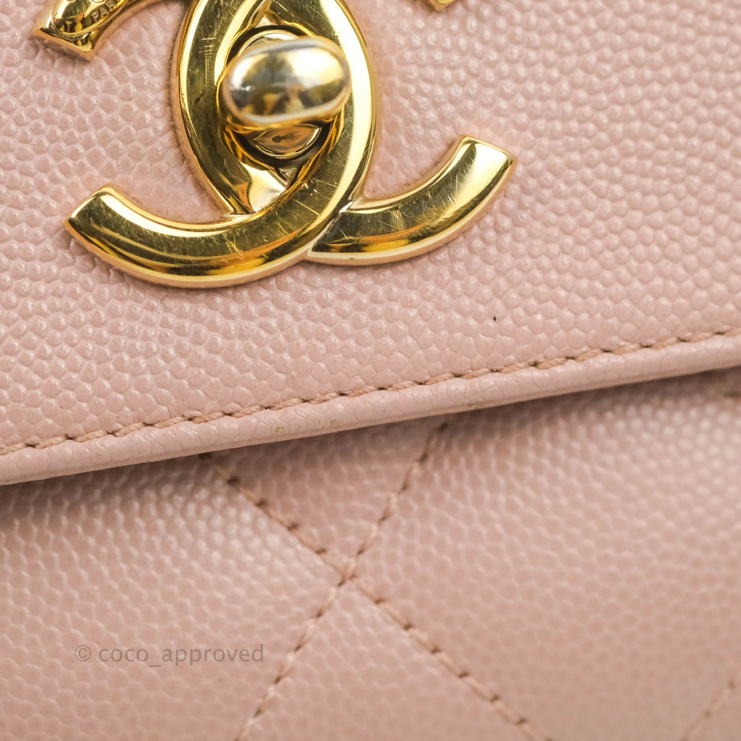 Chanel Quilted Medium Business Affinity Flap Pink Caviar Gold Hardware