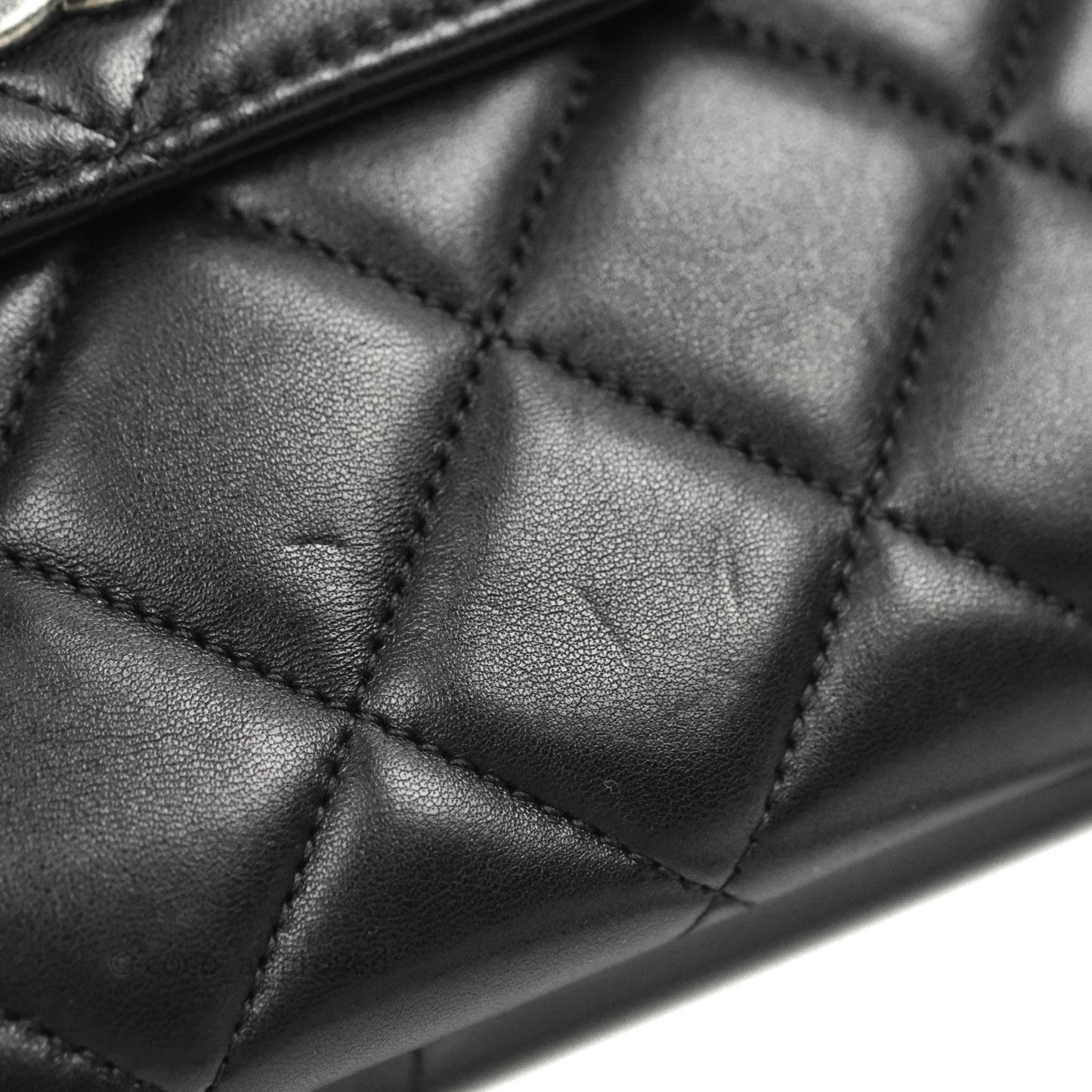 Chanel Small Trendy CC Black Lambskin Ruthenium Hardware