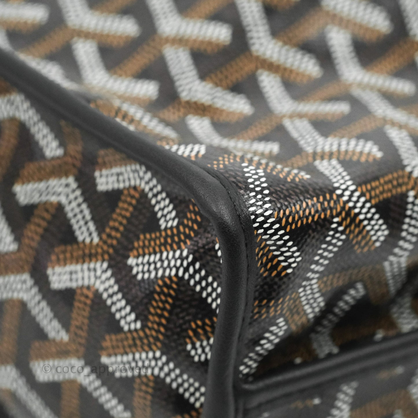 Goyard Anjou Mini Bag Goyardine Canvas Black