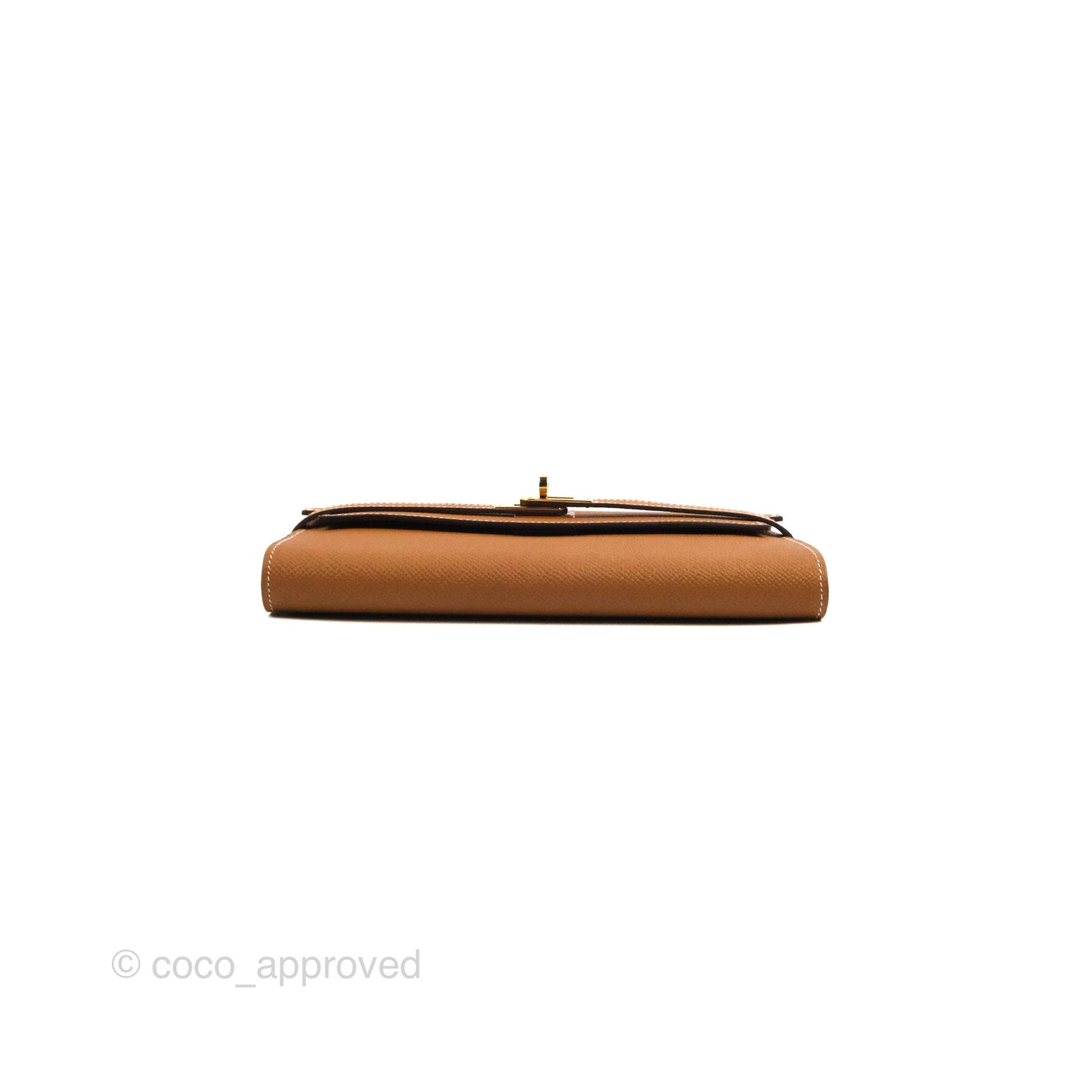 Hermès Epsom Kelly Wallet Gold Gold Hardware