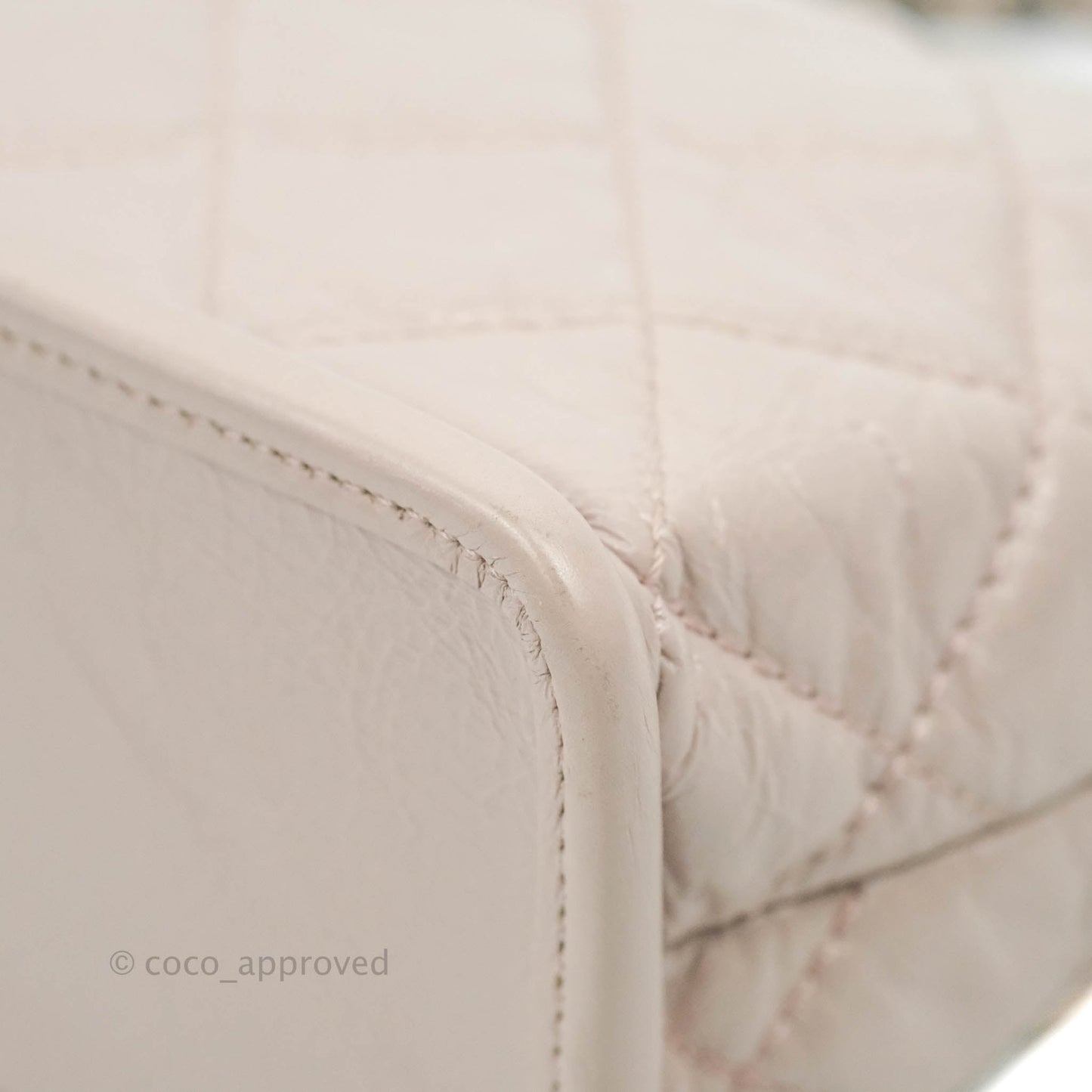 Chanel Mini Flap Nude Pink Crumpled Glazed Calfskin Ruthenium Hardware