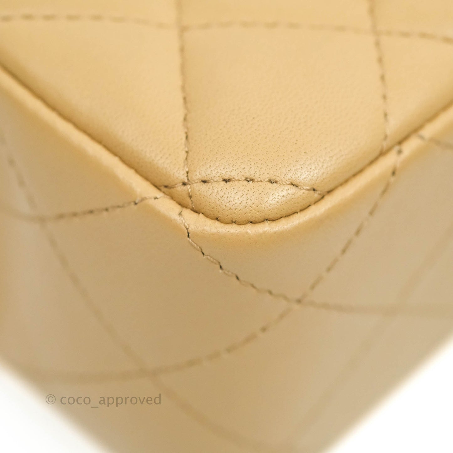 Chanel Quilted Mini Rectangular Lambskin Dark Beige Silver Hardware