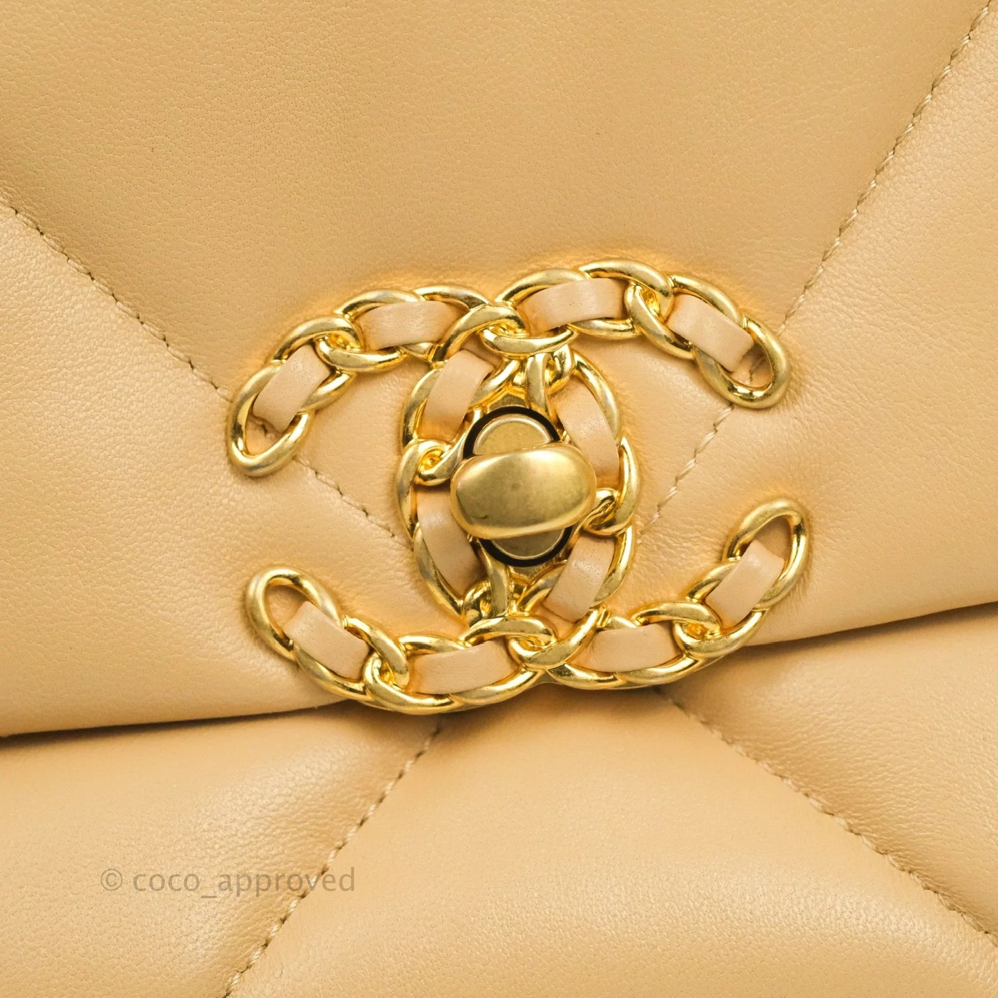Chanel 19 Small Dark Beige Mixed Hardware 22C