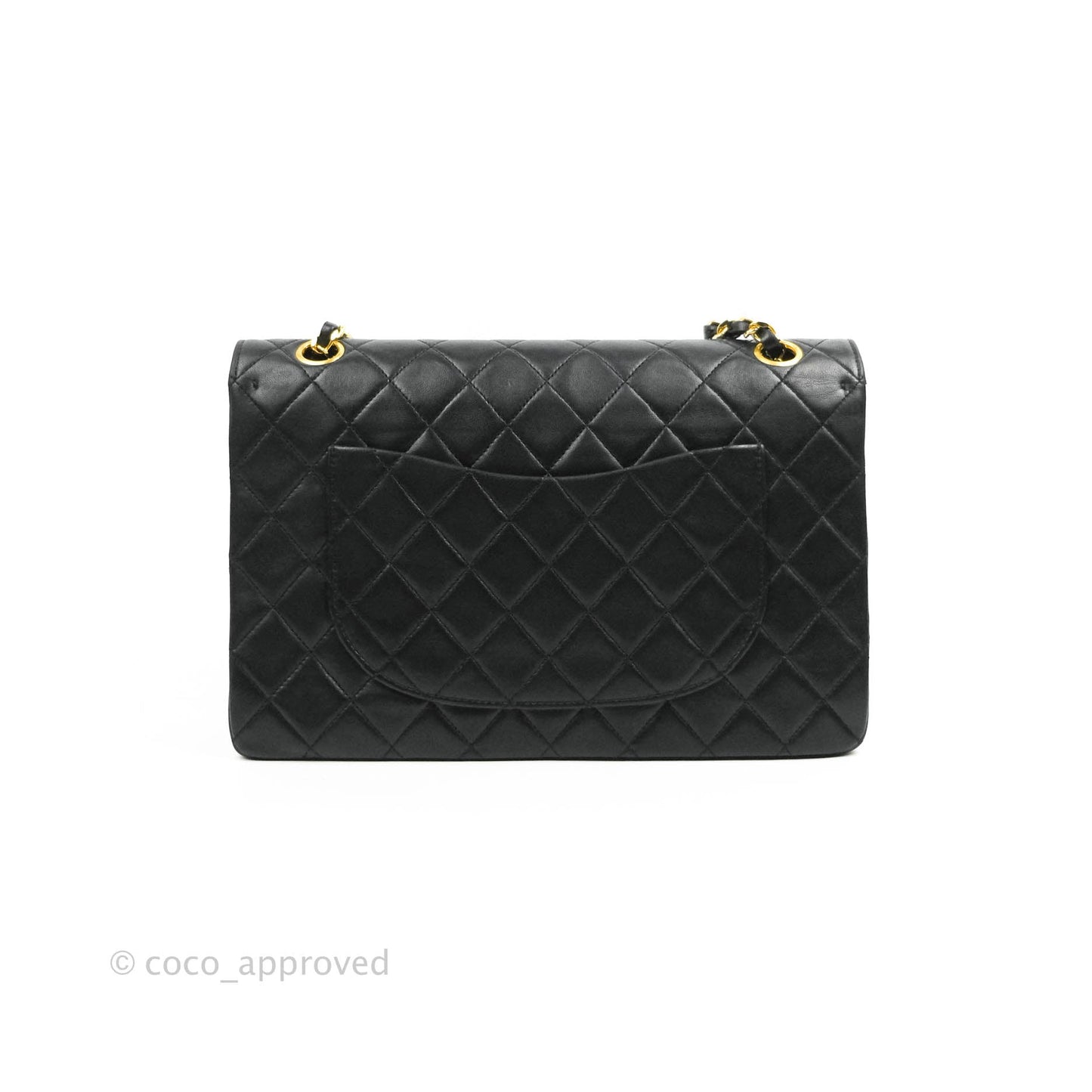 Chanel Classic Double Flap Vintage Black Lambskin 24K Gold Hardware