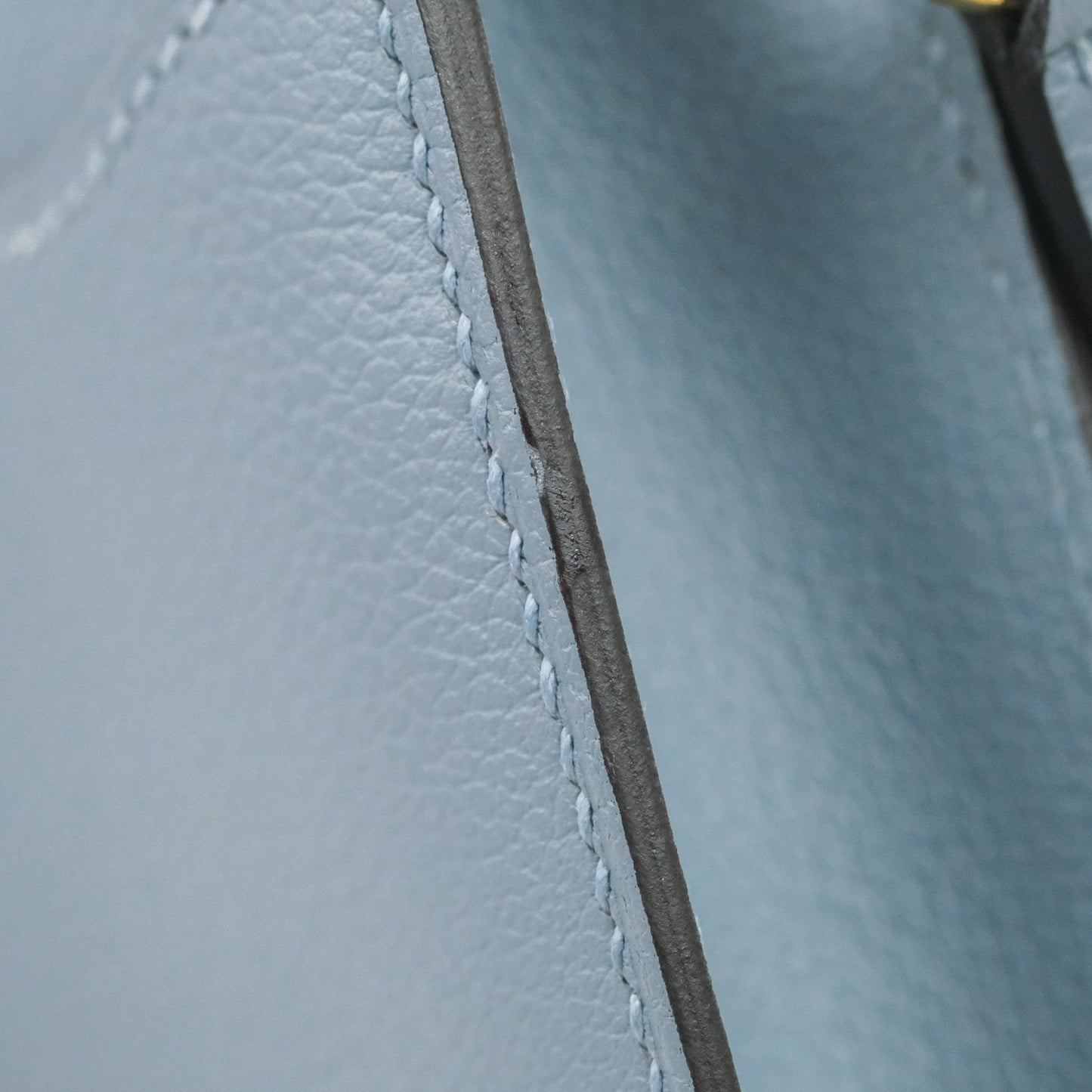 Hermès Roulis Mini 18 Bleu Lin Evercolor Gold Hardware