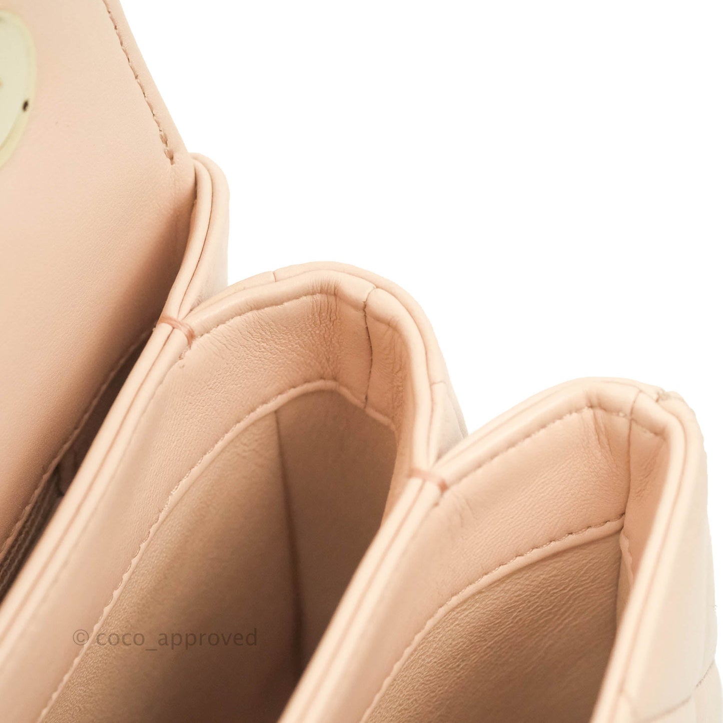 Chanel Trendy CC Small Light Beige Pink Lambskin Gold Hardware