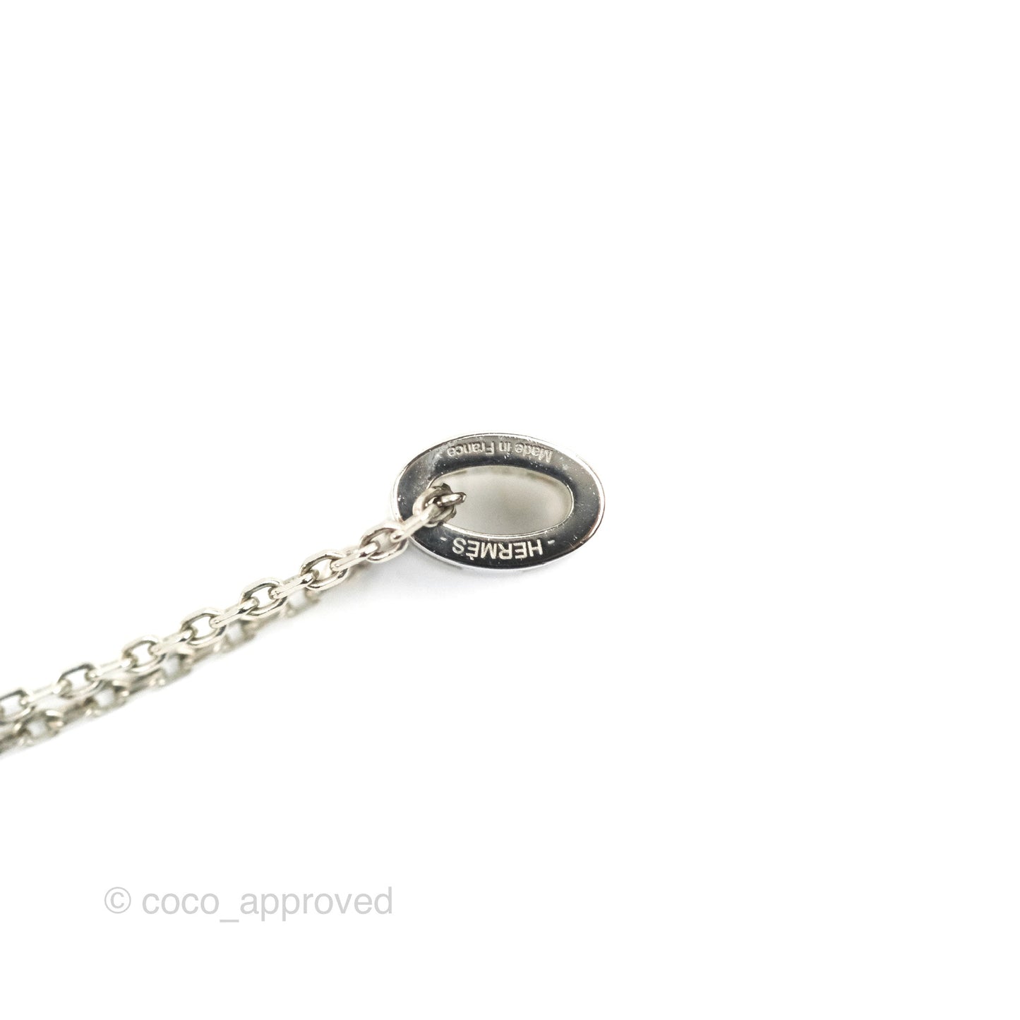 Hermès Mini Pop H Pendant Necklace Lilas Palladium Hardware