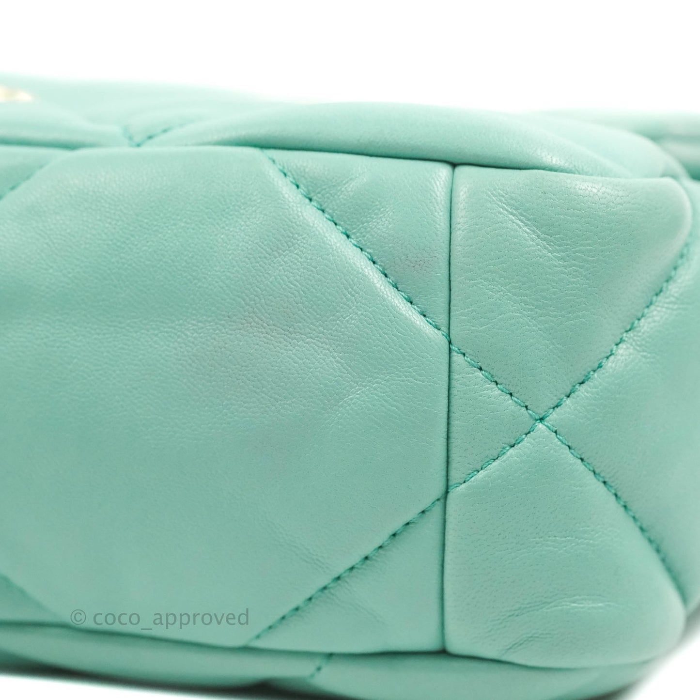 Chanel 19 Small Tiffany Blue Mixed Hardware