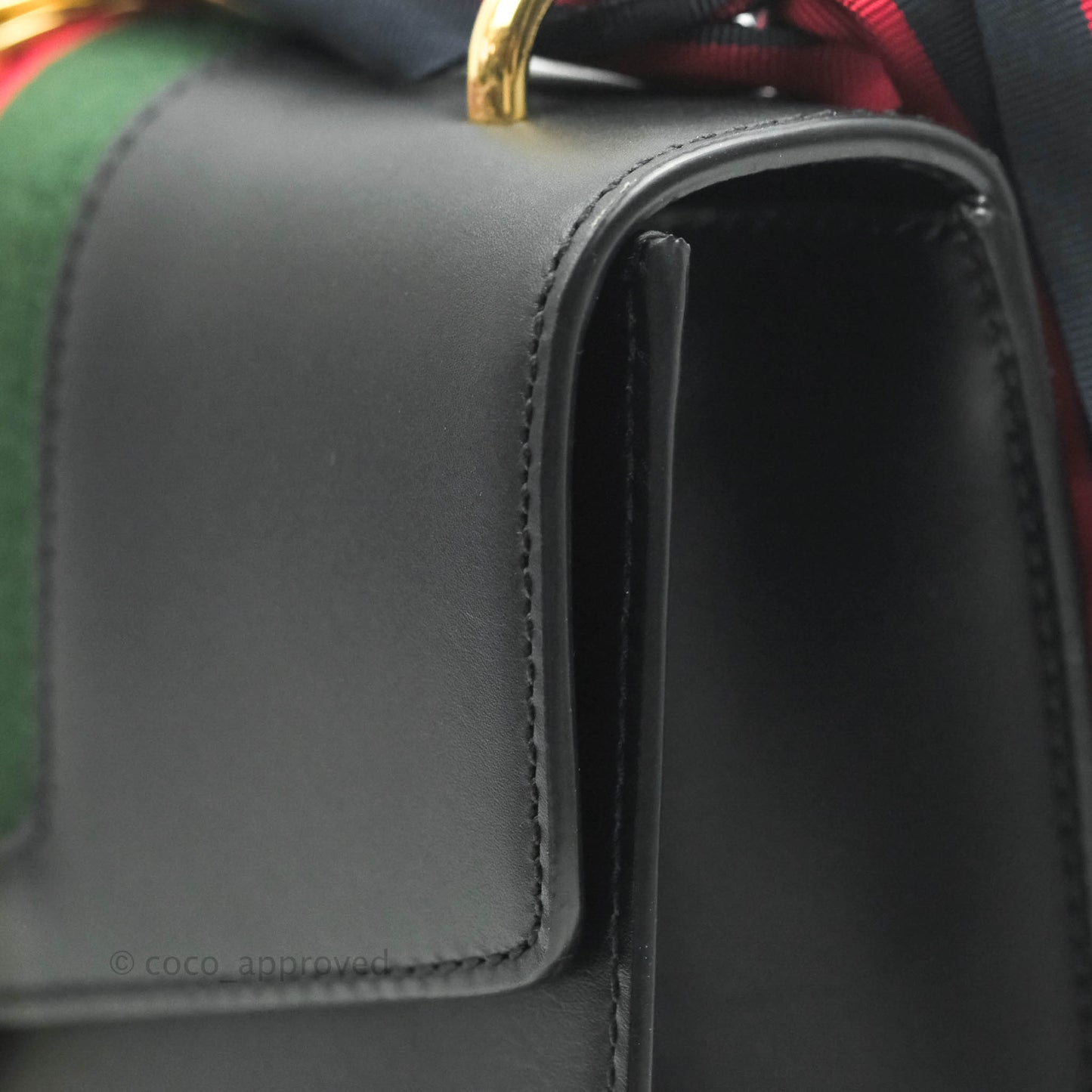 Gucci Calfskin Small Sylvie Shoulder Bag Black