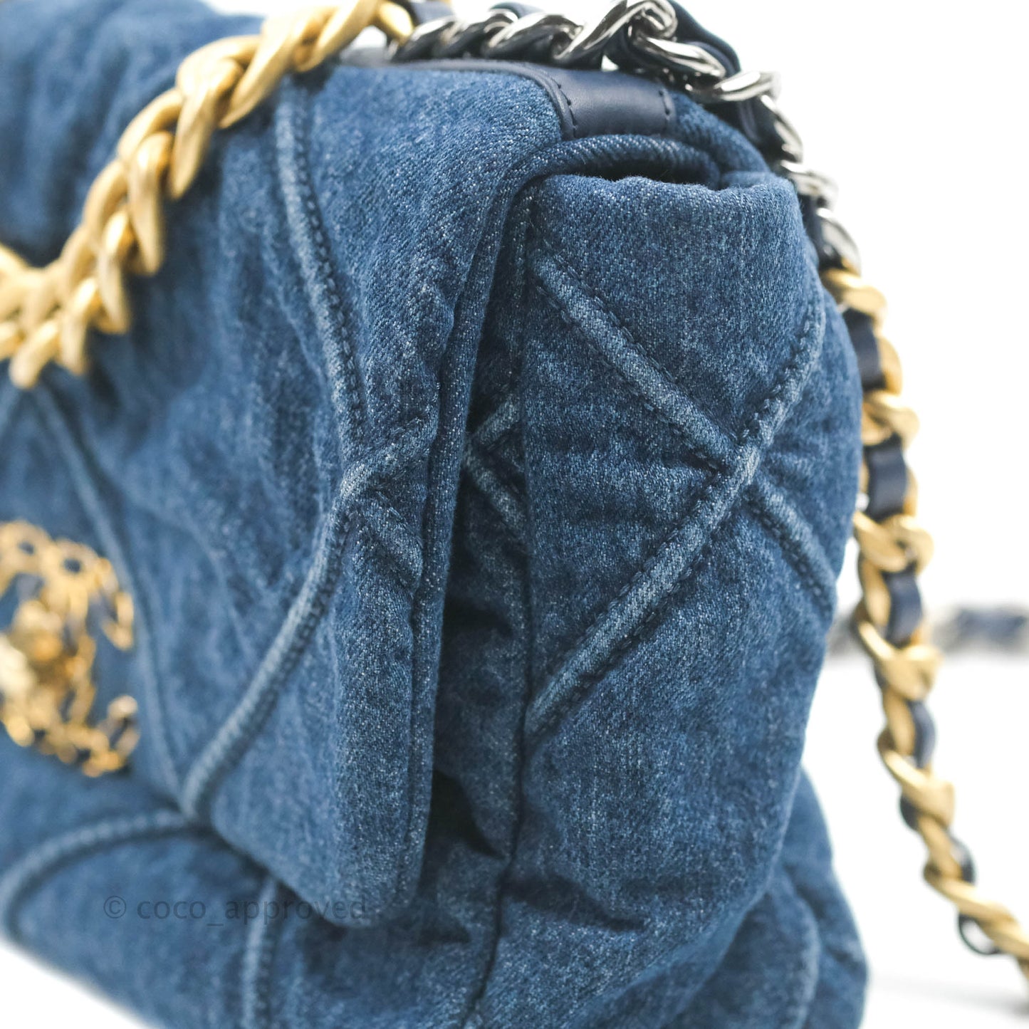 Chanel 19 Small Denim Mixed Hardware