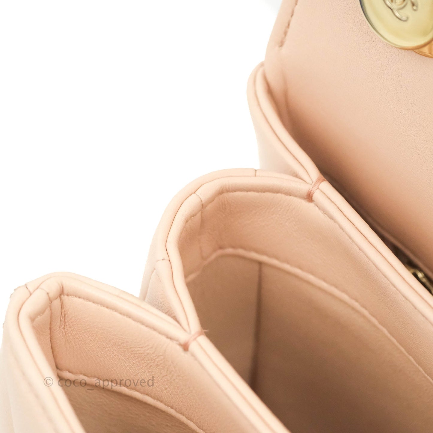 Chanel Trendy CC Small Light Beige Pink Lambskin Gold Hardware