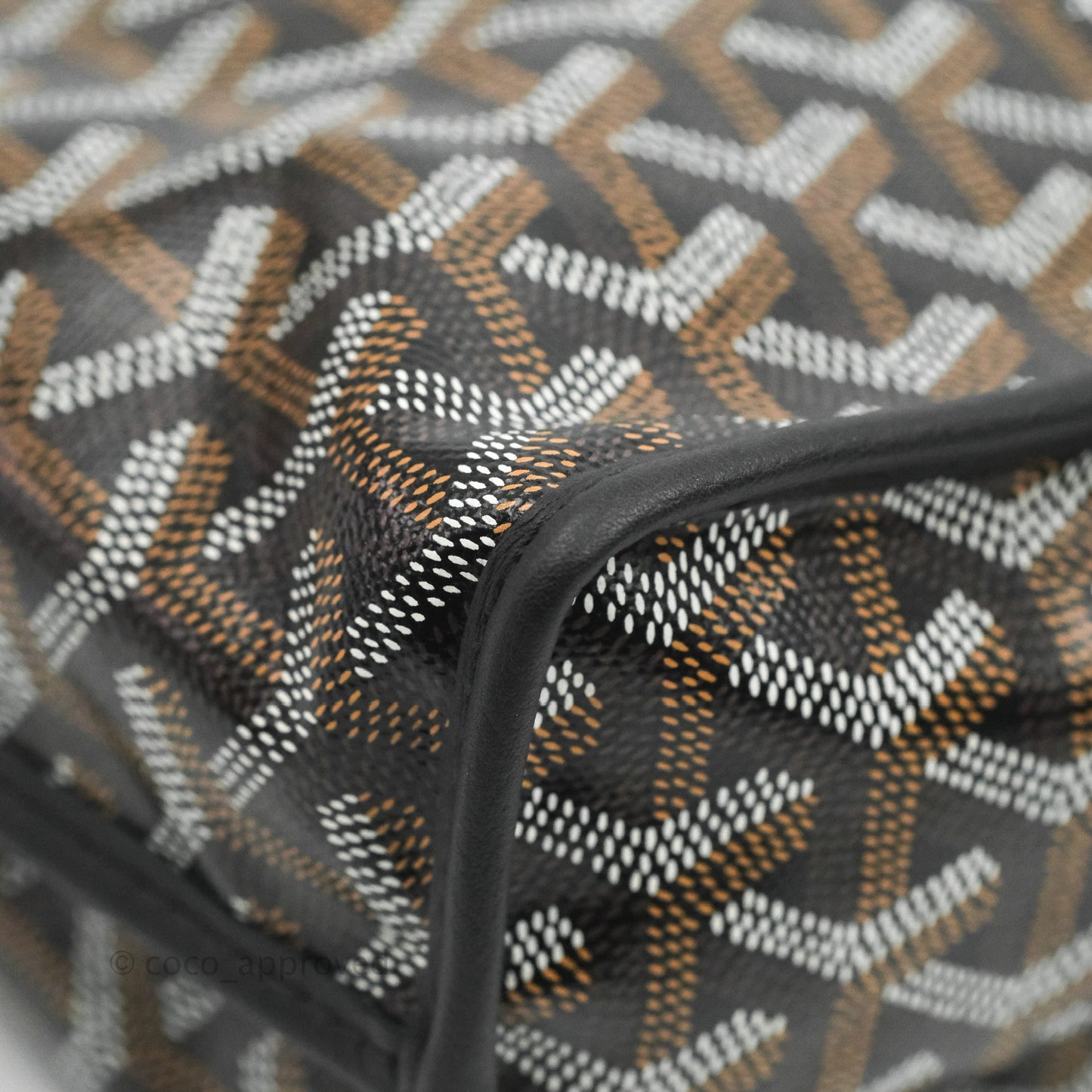 Goyard Anjou Mini Bag Goyardine Canvas Black