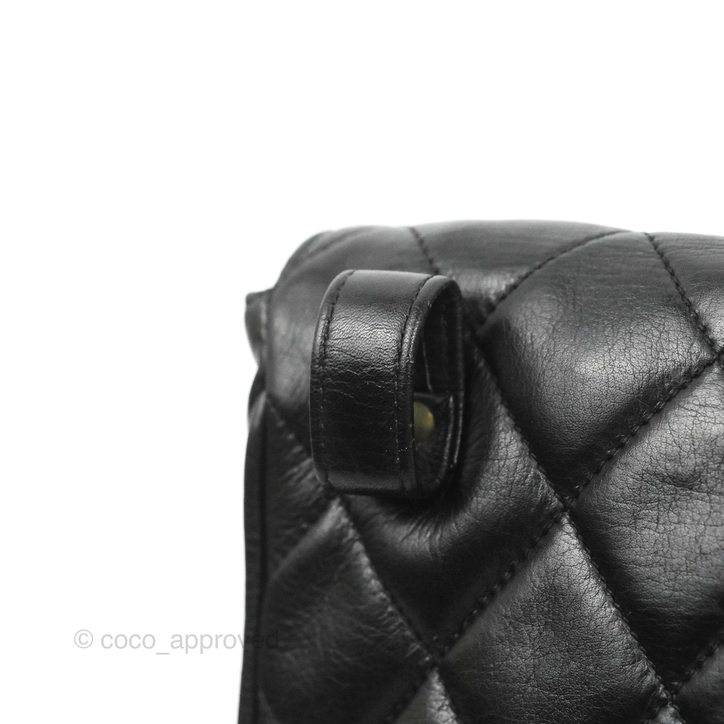 Chanel Vintage Belt Bag Quilted Black Lambskin 24K Gold Hardware