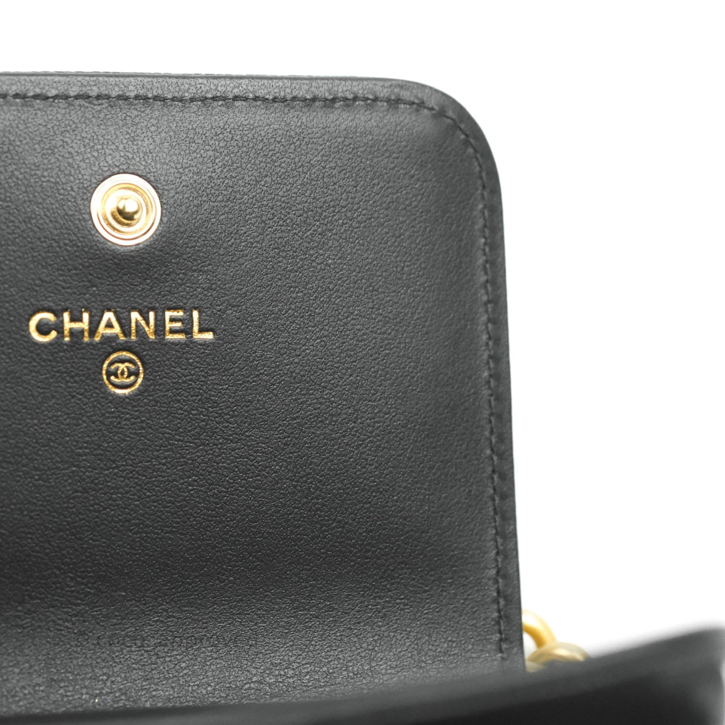 Chanel Quilted Belt Boy Bag Black Caviar Chevron Flap Waist