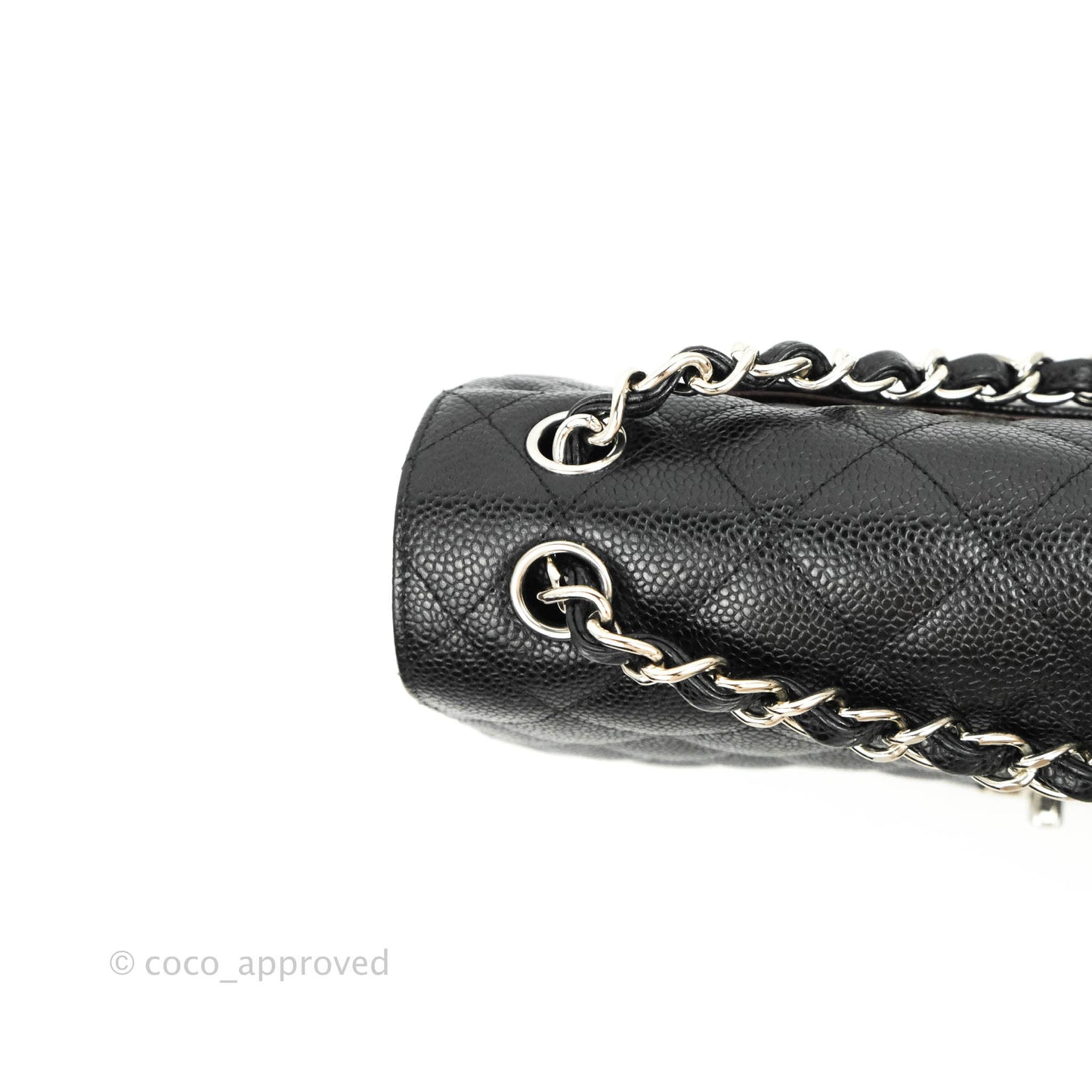 Chanel Jumbo Double Flap Black Caviar Silver Hardware⁣⁣