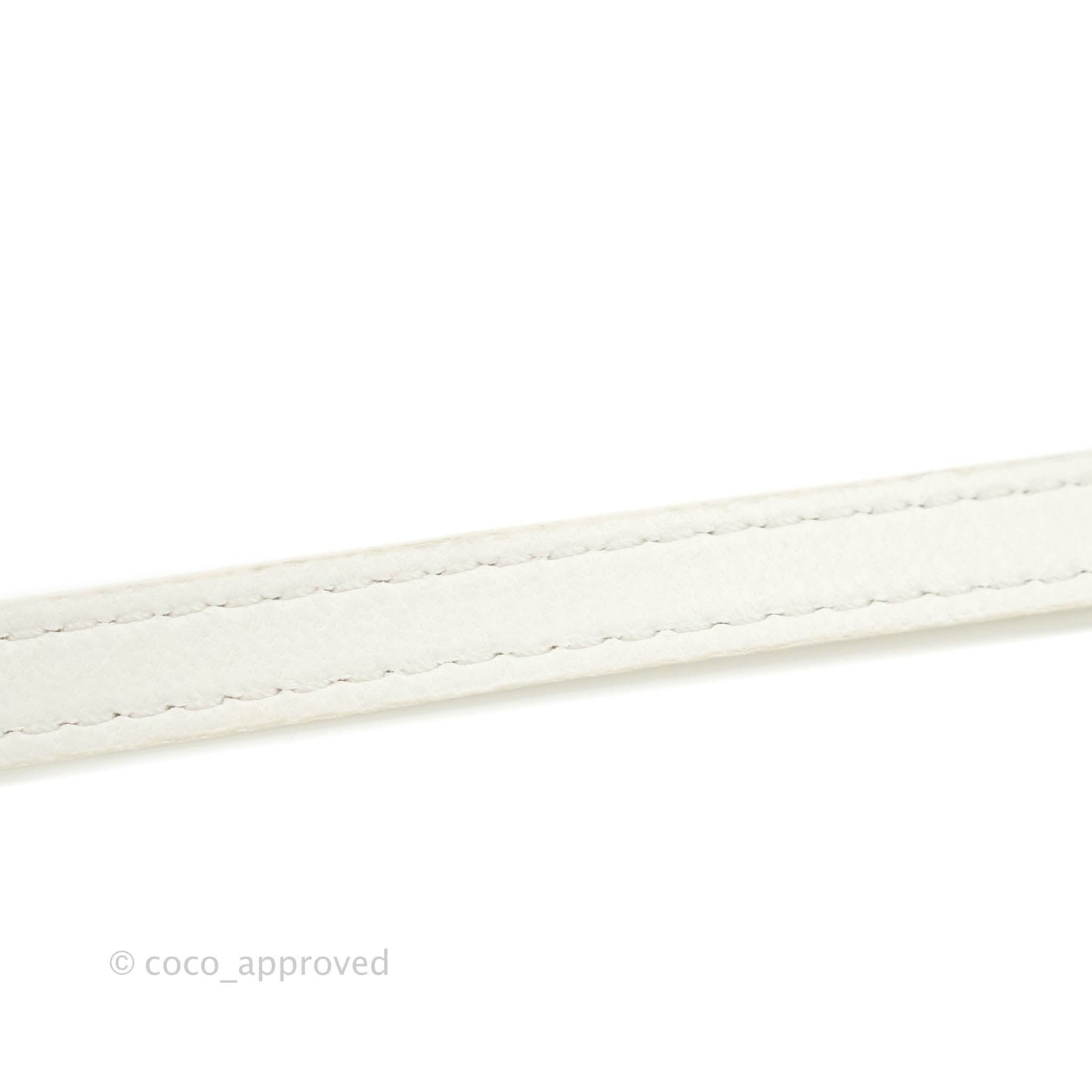 Chanel Small Logo Pearl Chain Flap Bag White Lambskin Gold Hardware