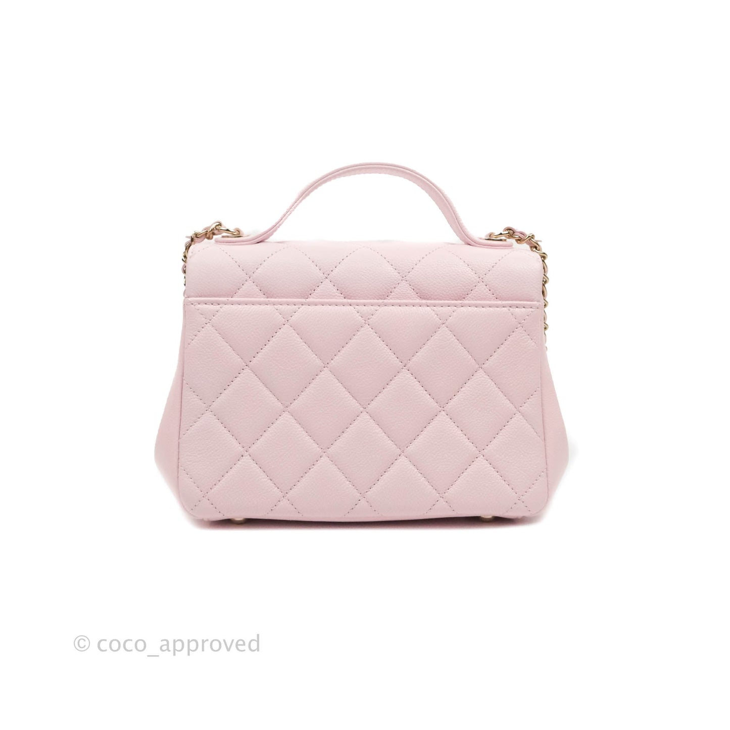 Chanel Quilted Small Business Affinity Flap Pink Caviar Gold Hardware