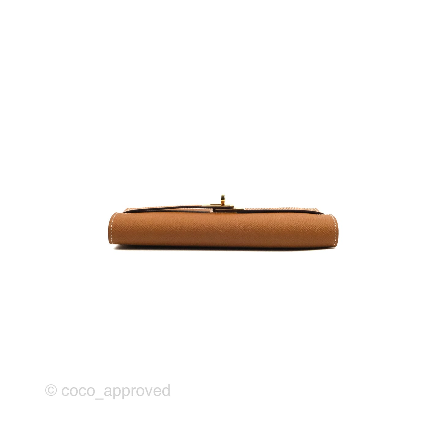 Hermès Epsom Kelly Wallet Gold Gold Hardware