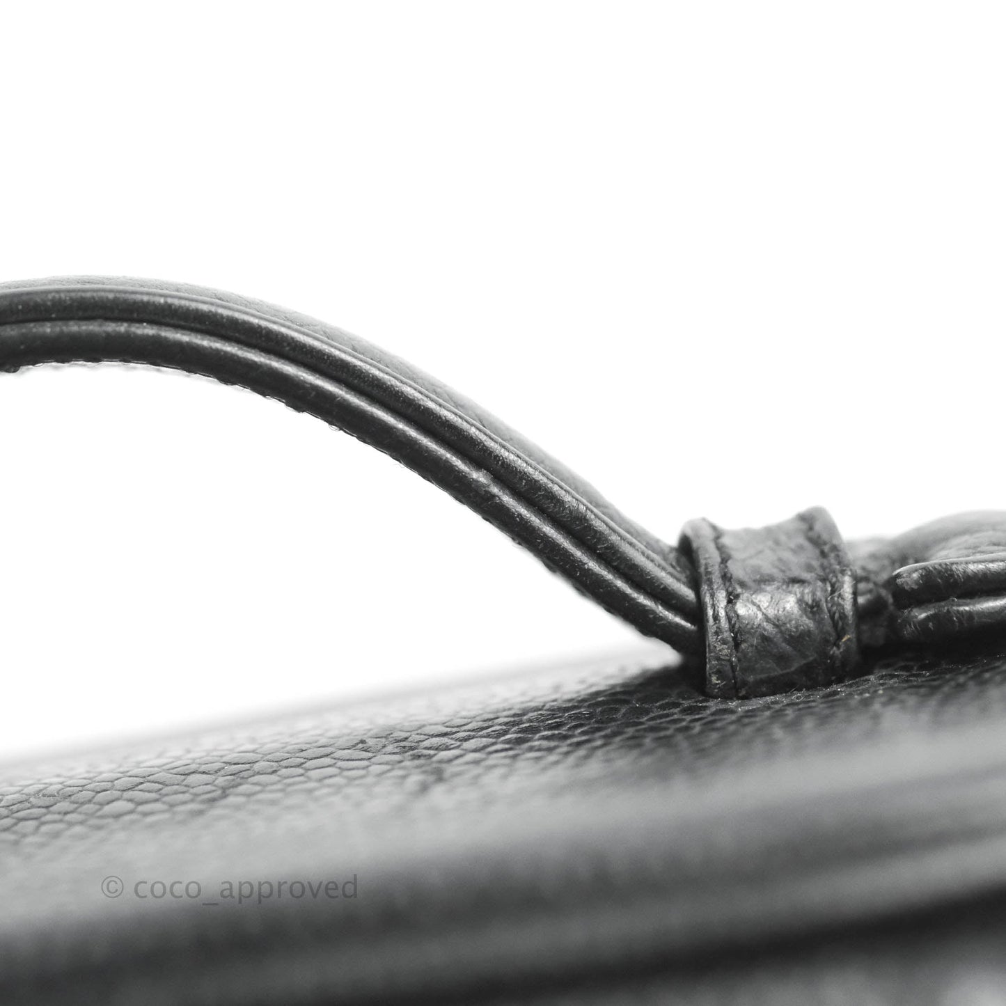 Chanel Vintage Vanity Case Black Caviar Gold Hardware