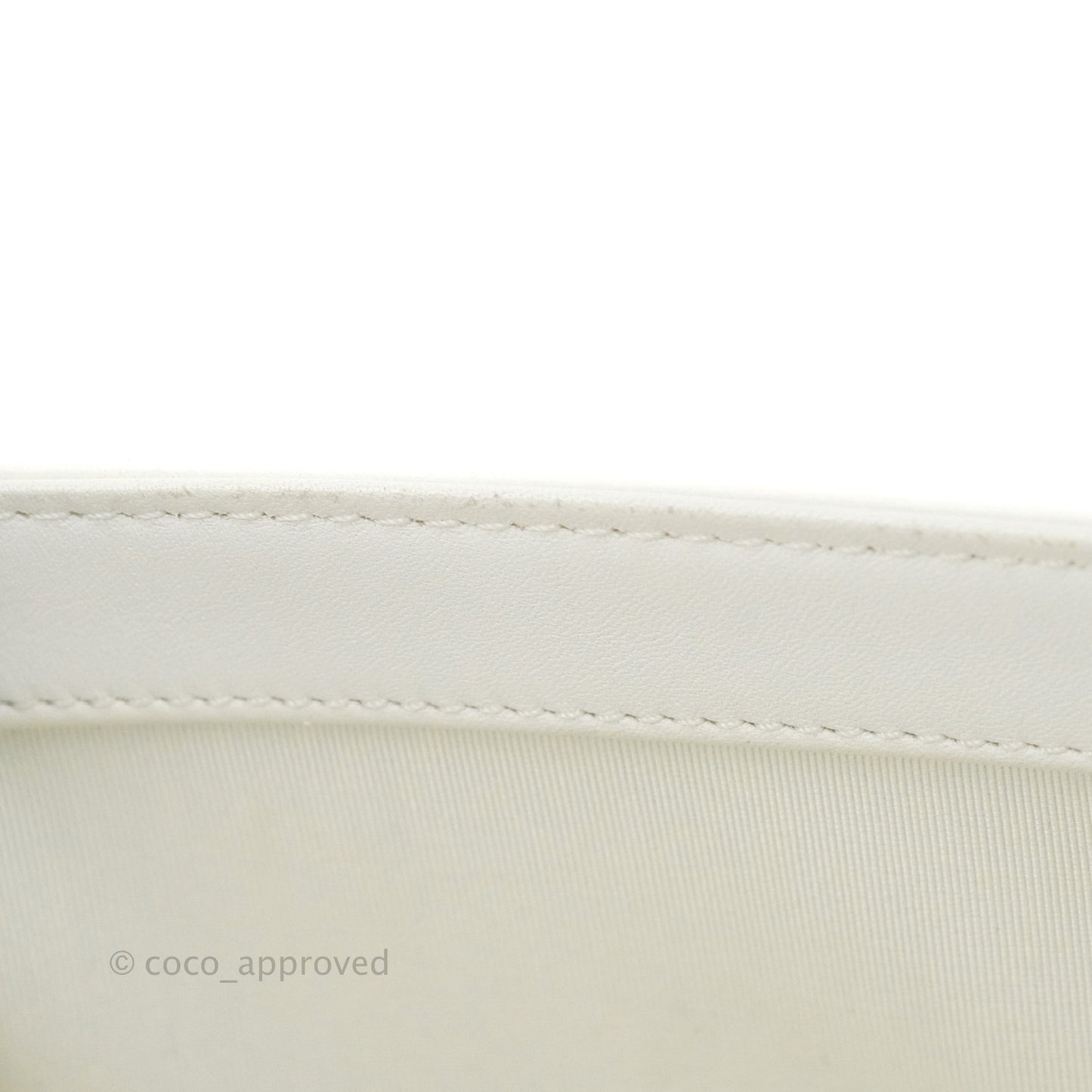 Chanel Quilted Medium Boy White Calfskin Gold Hardware