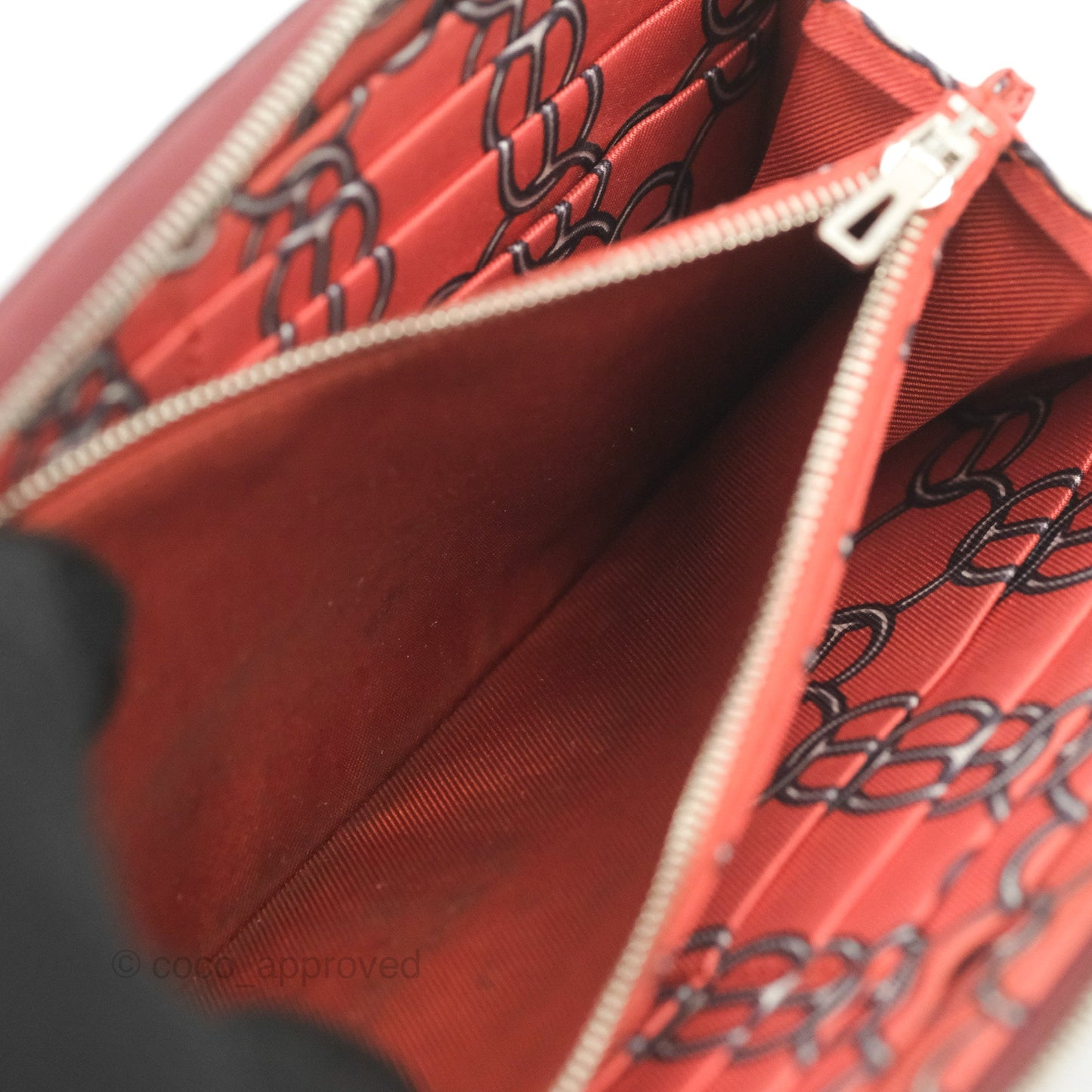 Hermès Silk'In Classique Long Wallet Rouge H Epsom