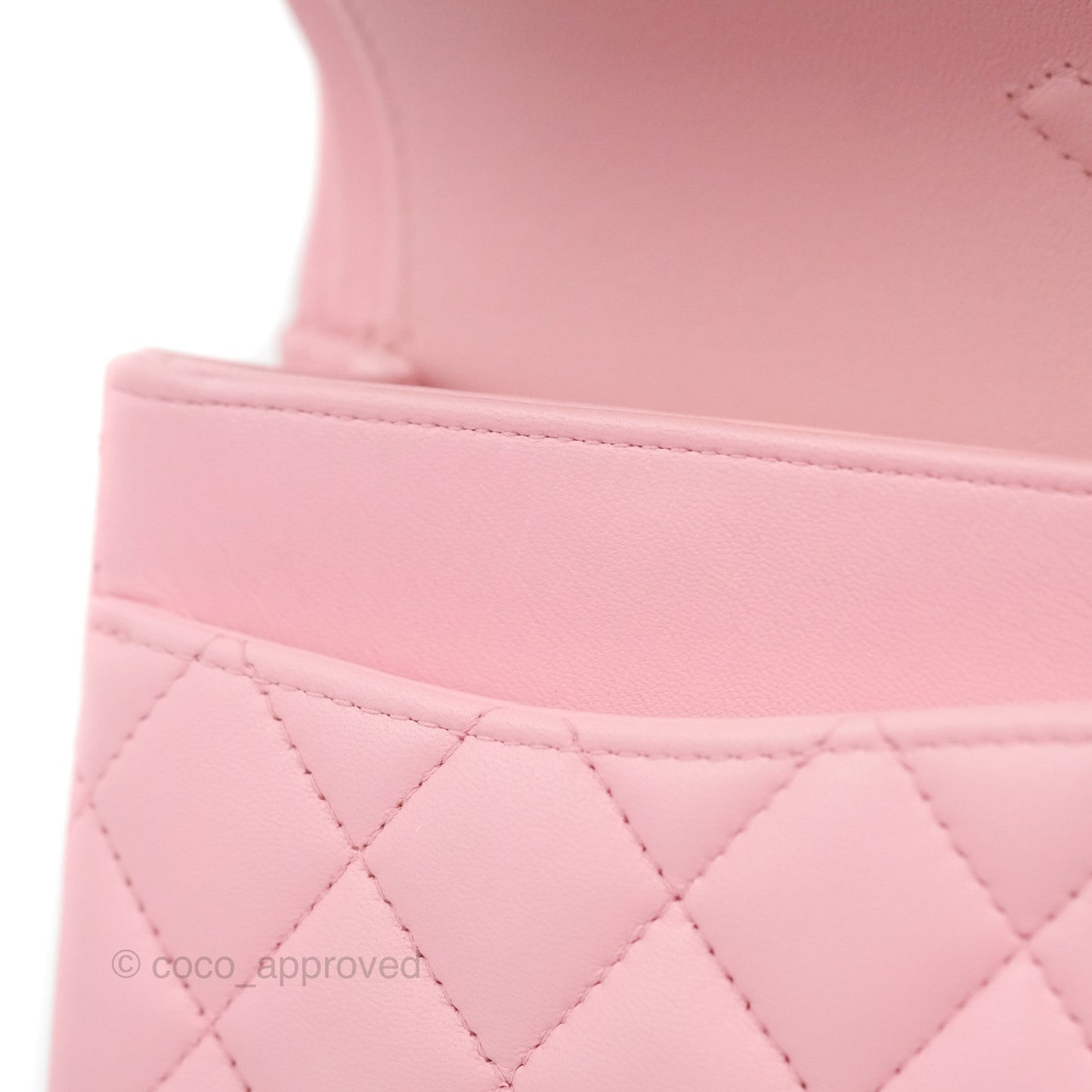 Chanel Small Classic Quilted Flap Pink Lambskin Gold Hardware