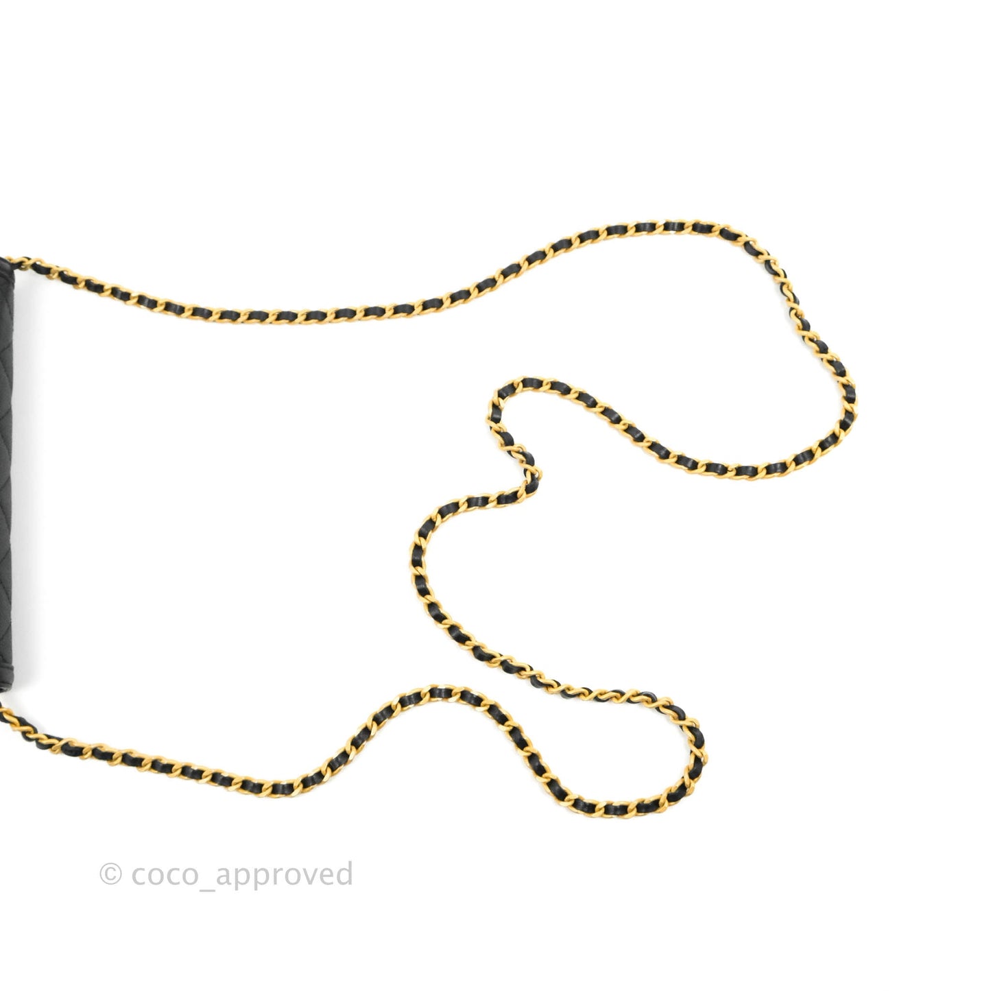 Chanel Filigree Wallet on Chain WOC Black Caviar Gold Hardware