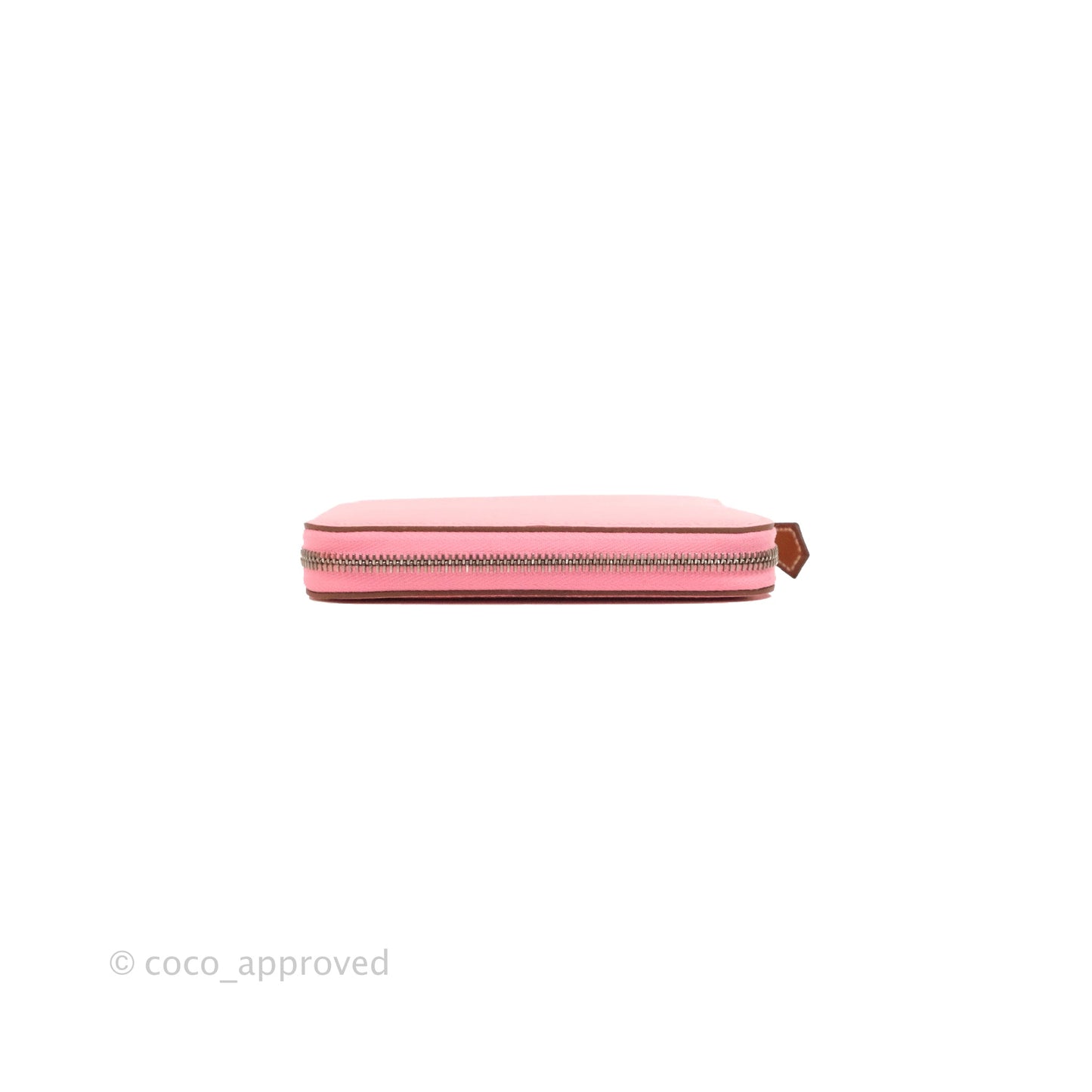 Hermès Silk In Compact Wallet Rose Lipstick Epsom