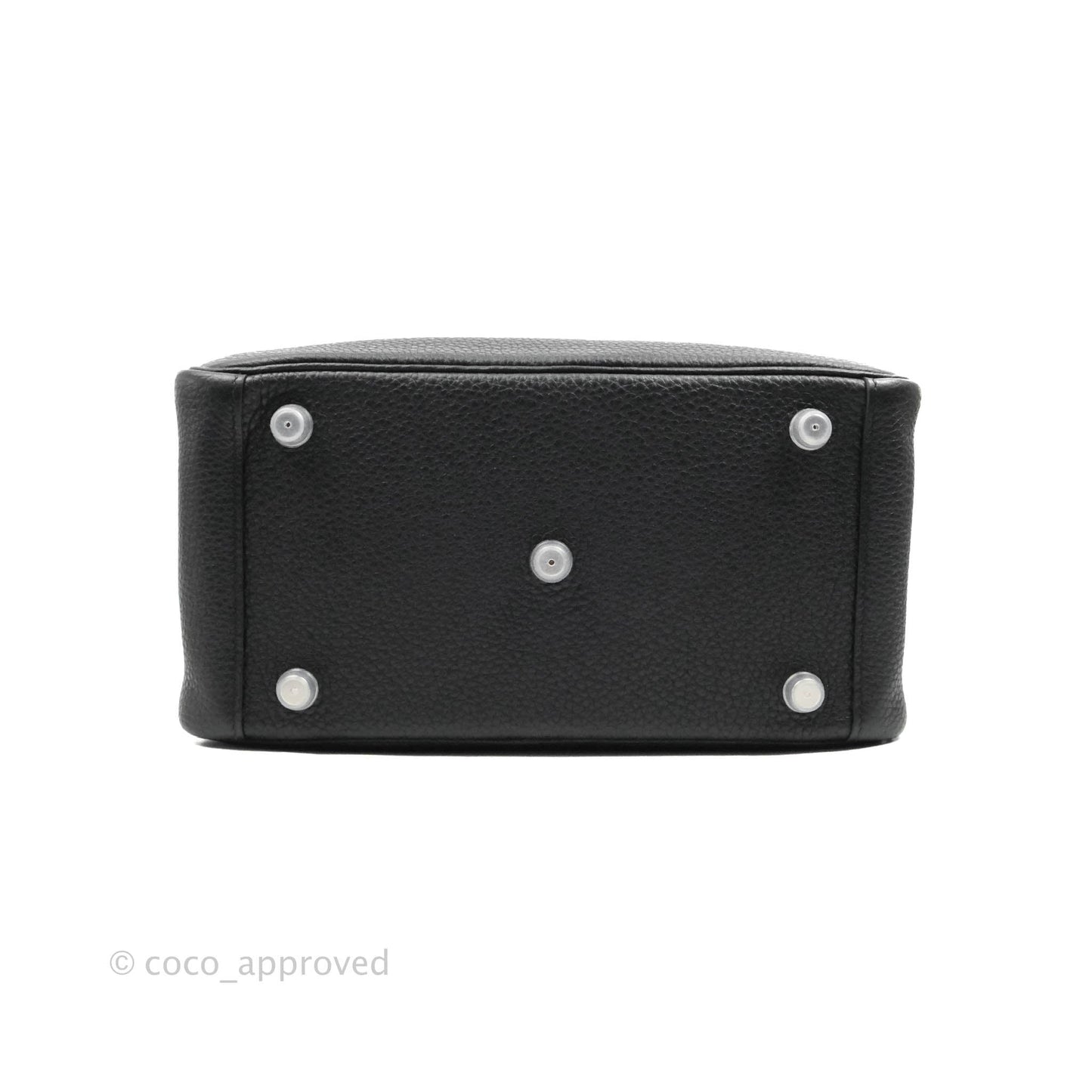 Hermès Lindy 26 Black Clemence Silver Hardware