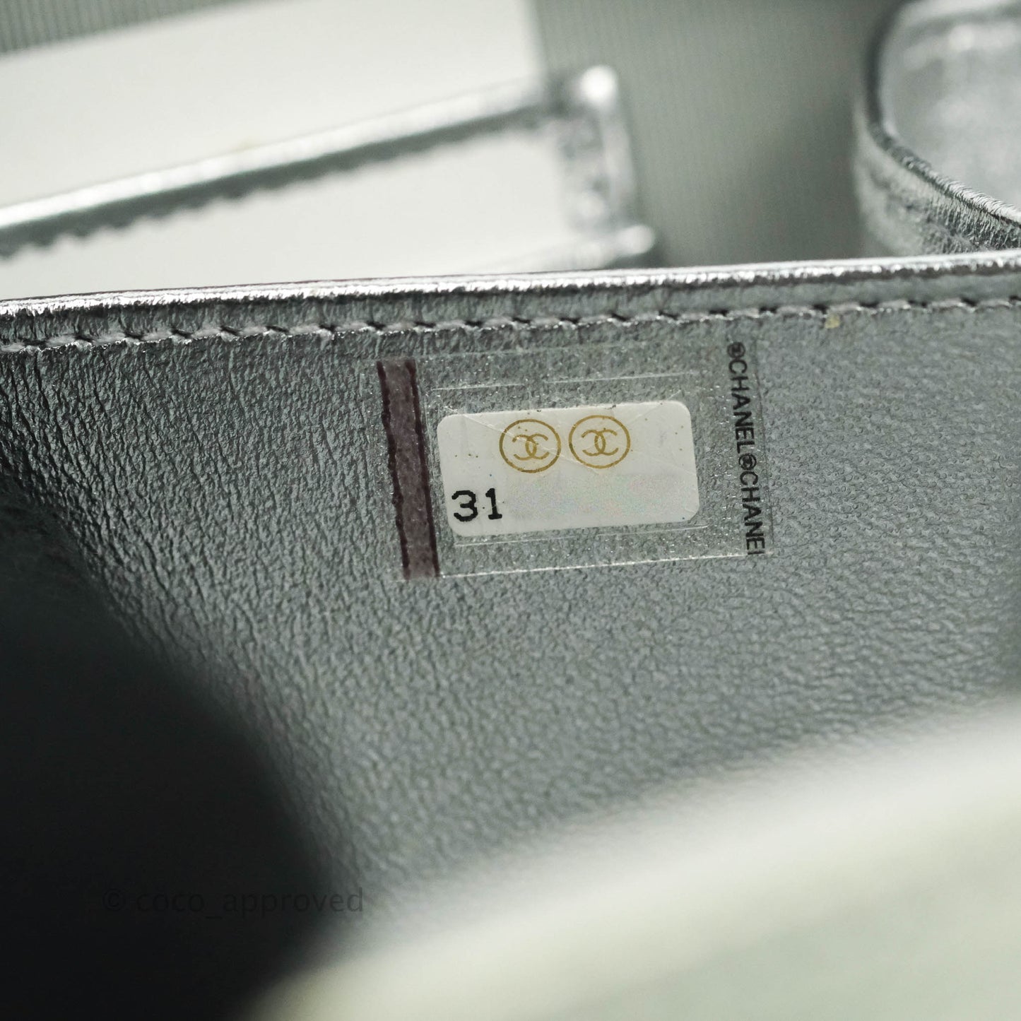 Chanel Quilted Camera Bag Metallic Rainbow Lambskin Rainbow Hardware