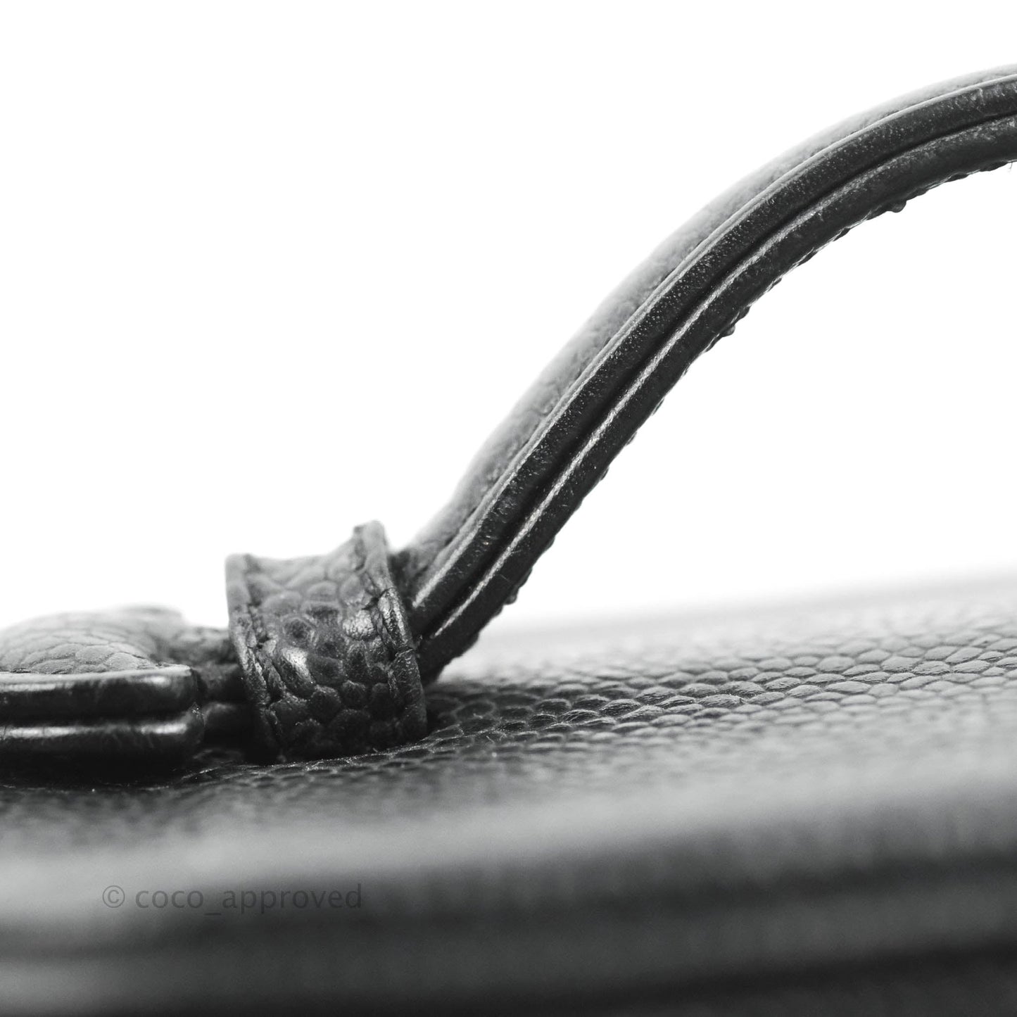 Chanel Vintage Vanity Case Black Caviar Gold Hardware
