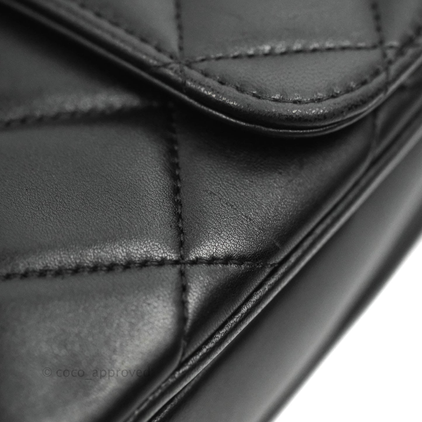 Chanel Small Trendy CC Black Lambskin Ruthenium Hardware