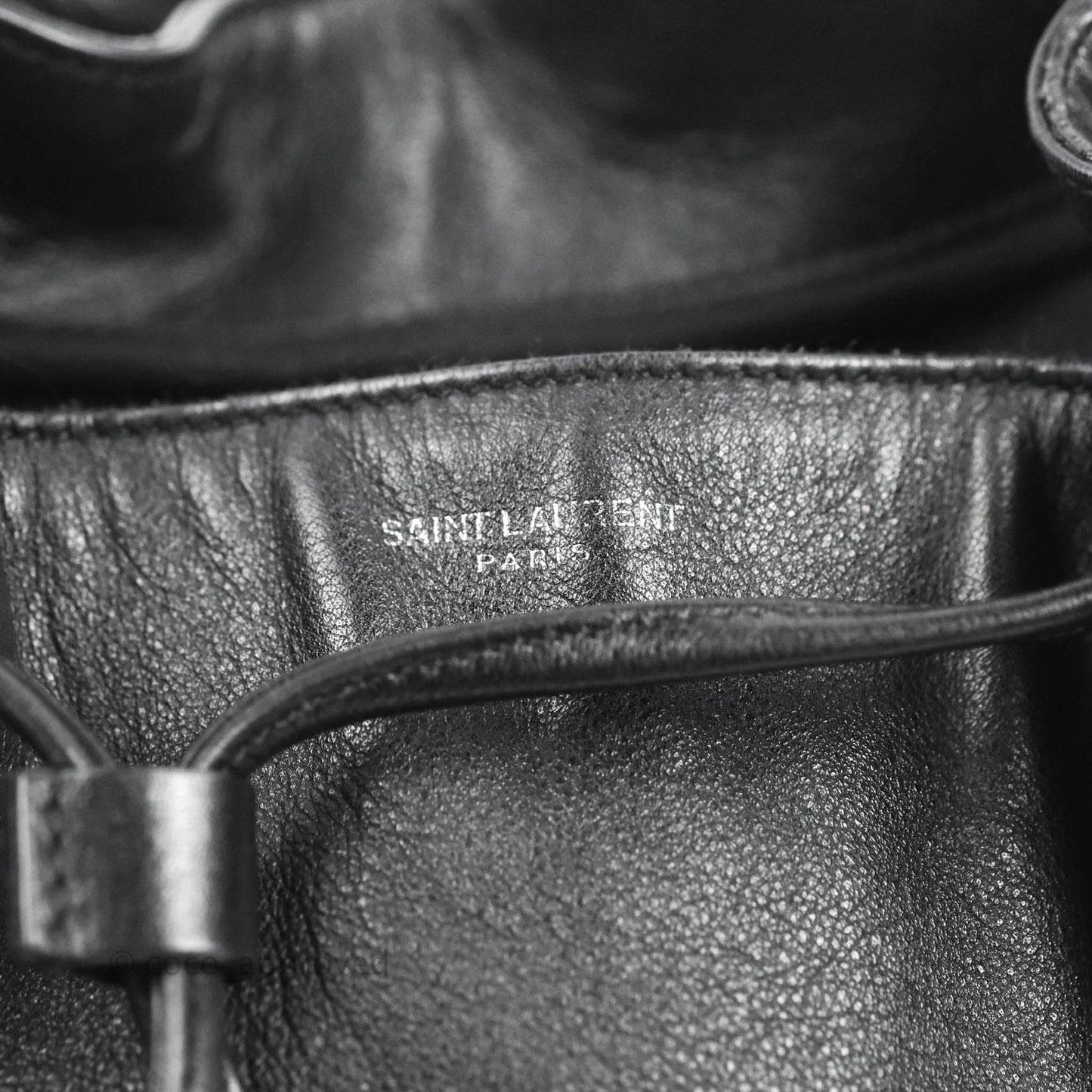 Saint Laurent Festival Fringe Backpack Black Calfskin