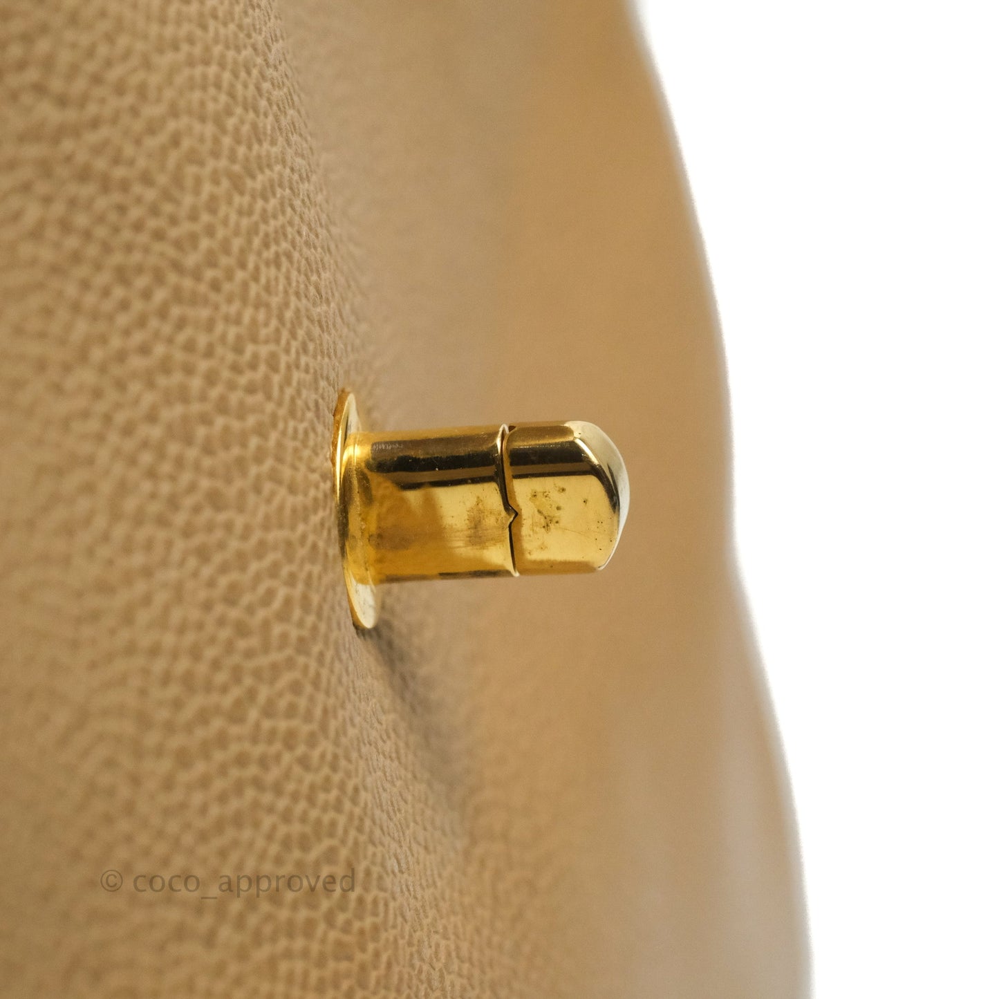 Chanel Vintage Tote Beige Caviar 24K Gold Hardware