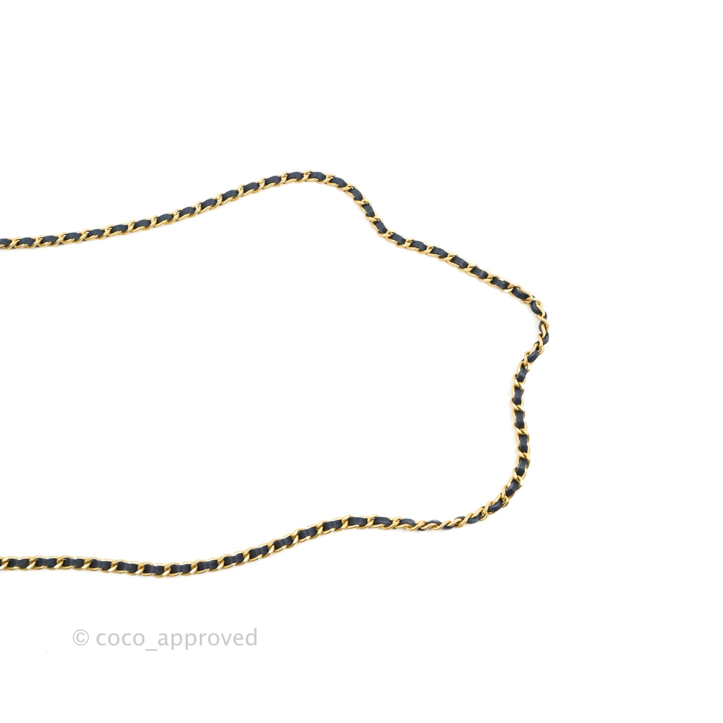 Chanel Vanity Rectangular Metal Top Handle Navy Lambskin Aged Gold Hardware 22B