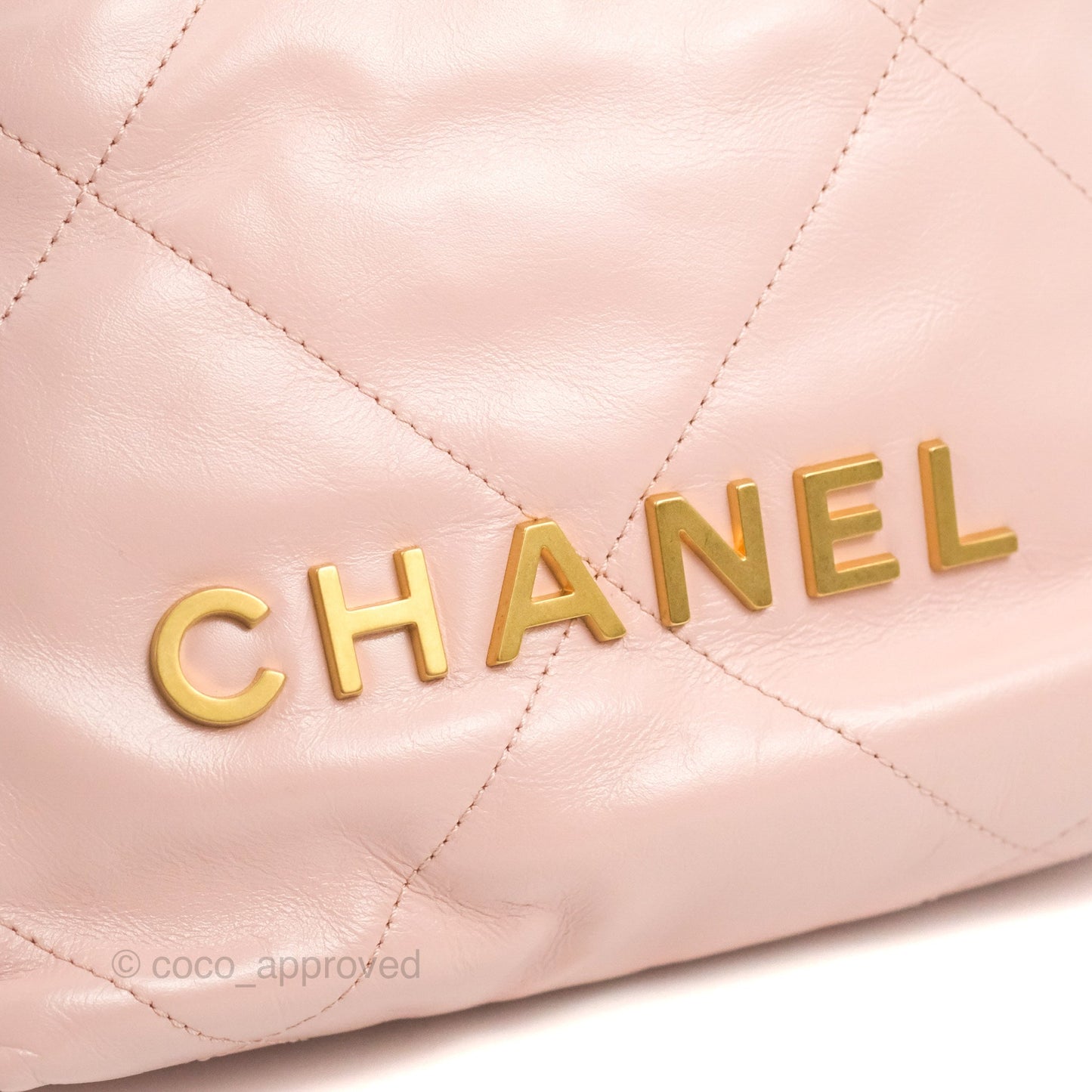 Chanel 22 Mini Bag Pink Shiny Crumpled Calfskin