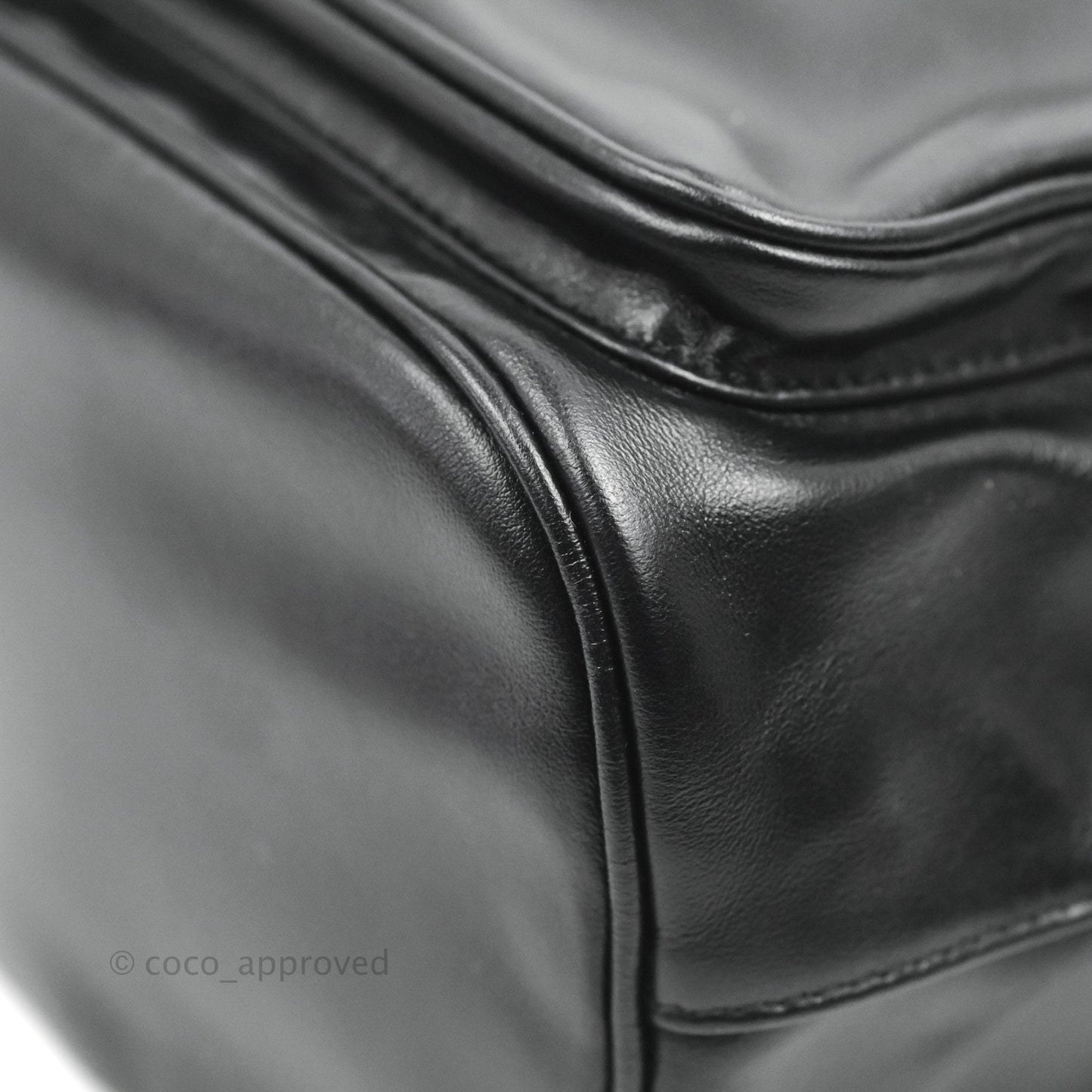 Prada Duet Bucket Bag Black Leather