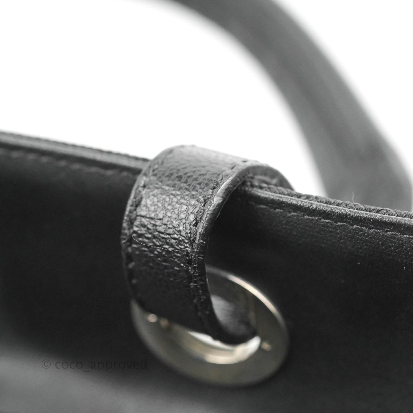 Chanel Quilted Large Paris Biarritz Tote Black Coated Canvas