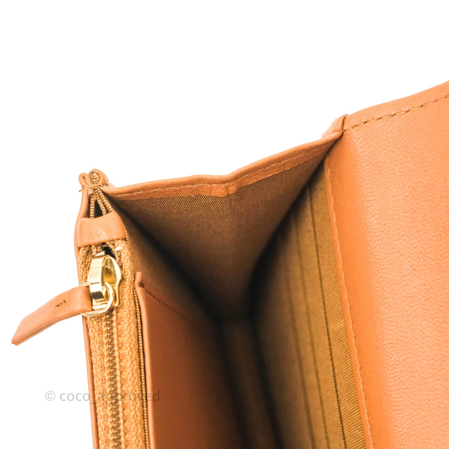 Chanel 19 Wallet on Chain WOC Dark Beige Caramel Lambskin Mixed Hardware