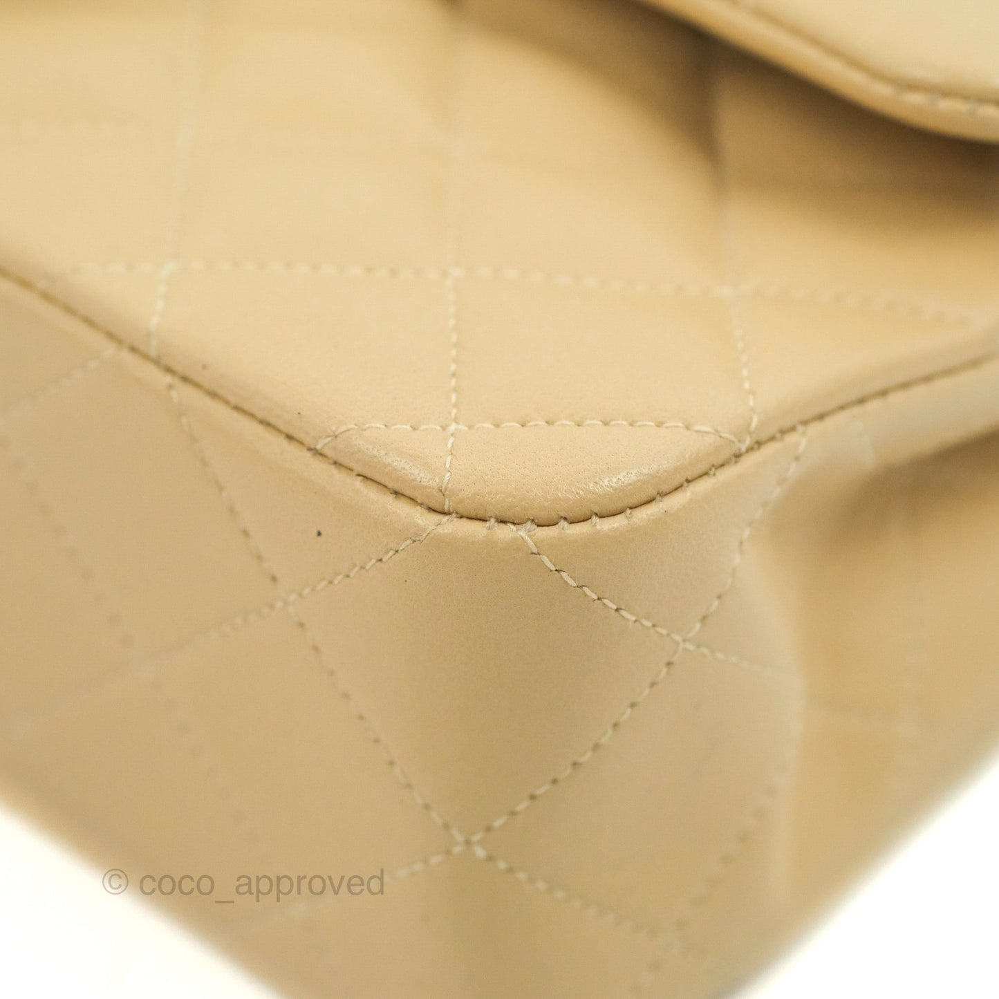 Chanel Classic Vintage Small Flap Beige Lambskin 24K Gold Hardware