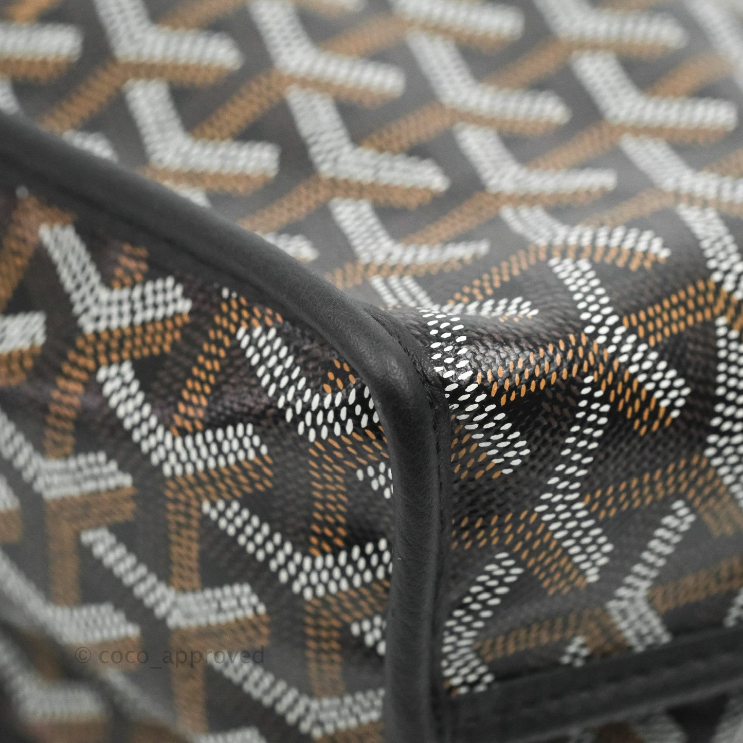 Goyard Anjou Mini Bag Goyardine Canvas Black