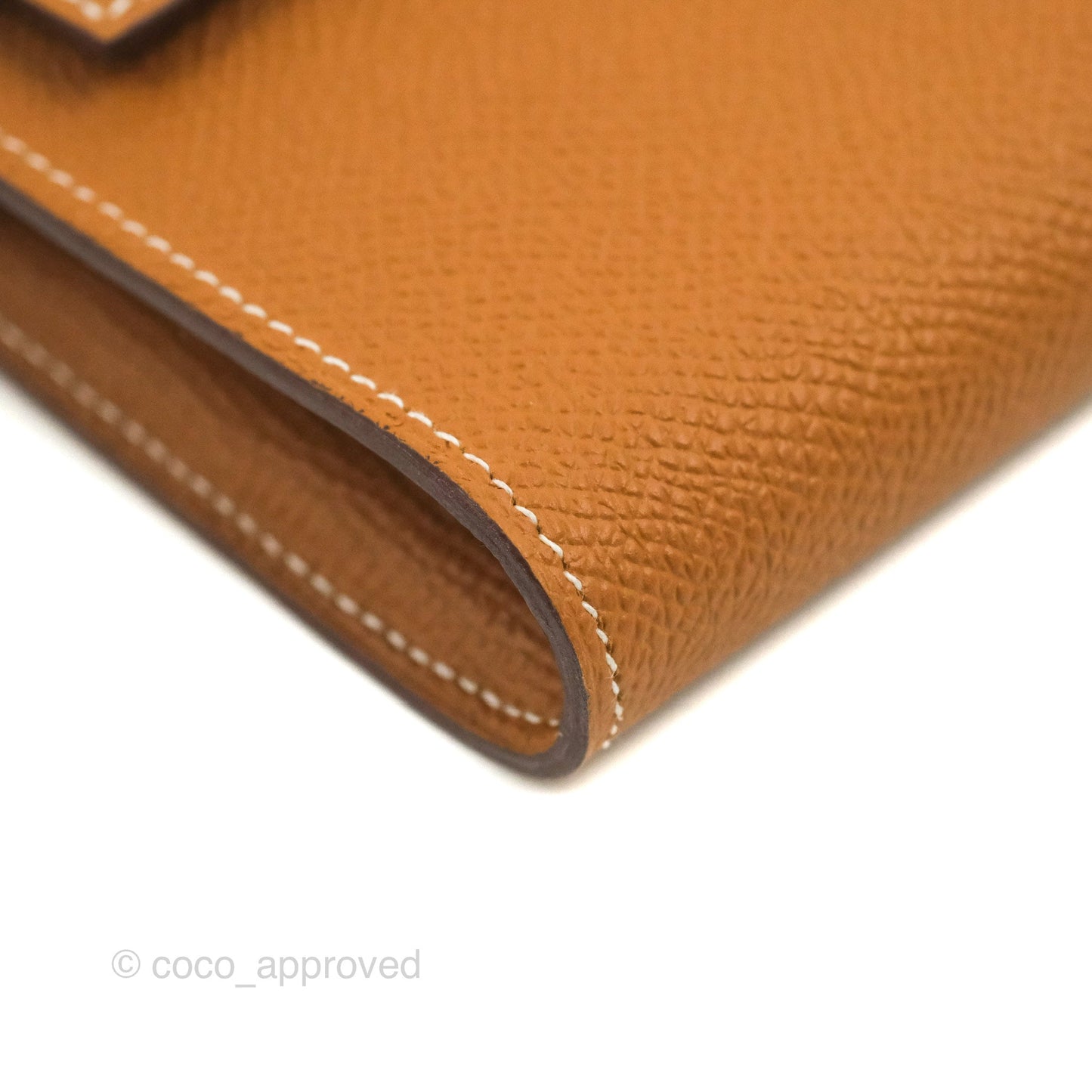 Hermès Epsom Kelly Wallet Gold Gold Hardware