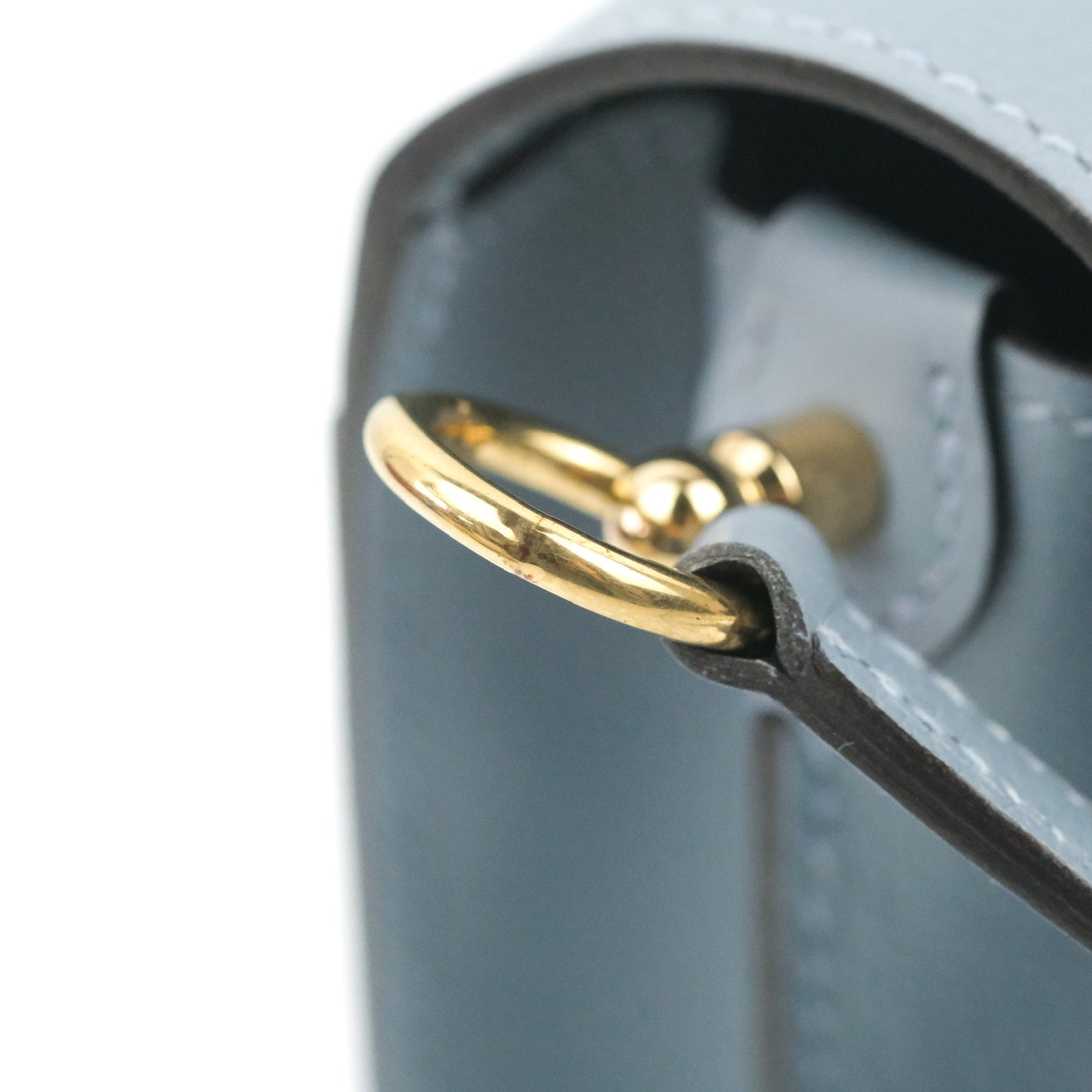 Hermès Roulis Mini 18 Bleu Lin Evercolor Gold Hardware