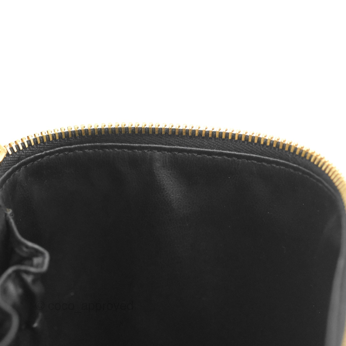 Chanel Vintage Vanity Case Black Caviar Gold Hardware