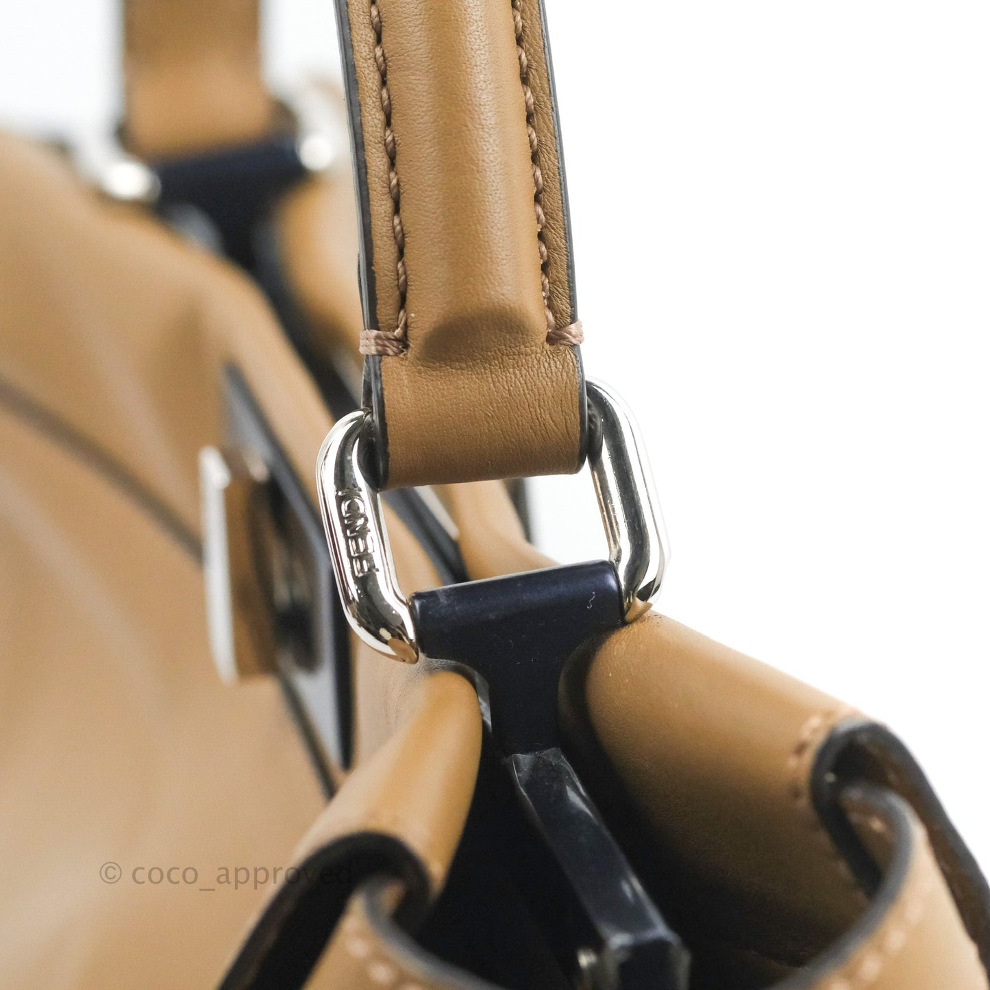 Fendi Peekaboo Medium Light Brown Silver Hardware
