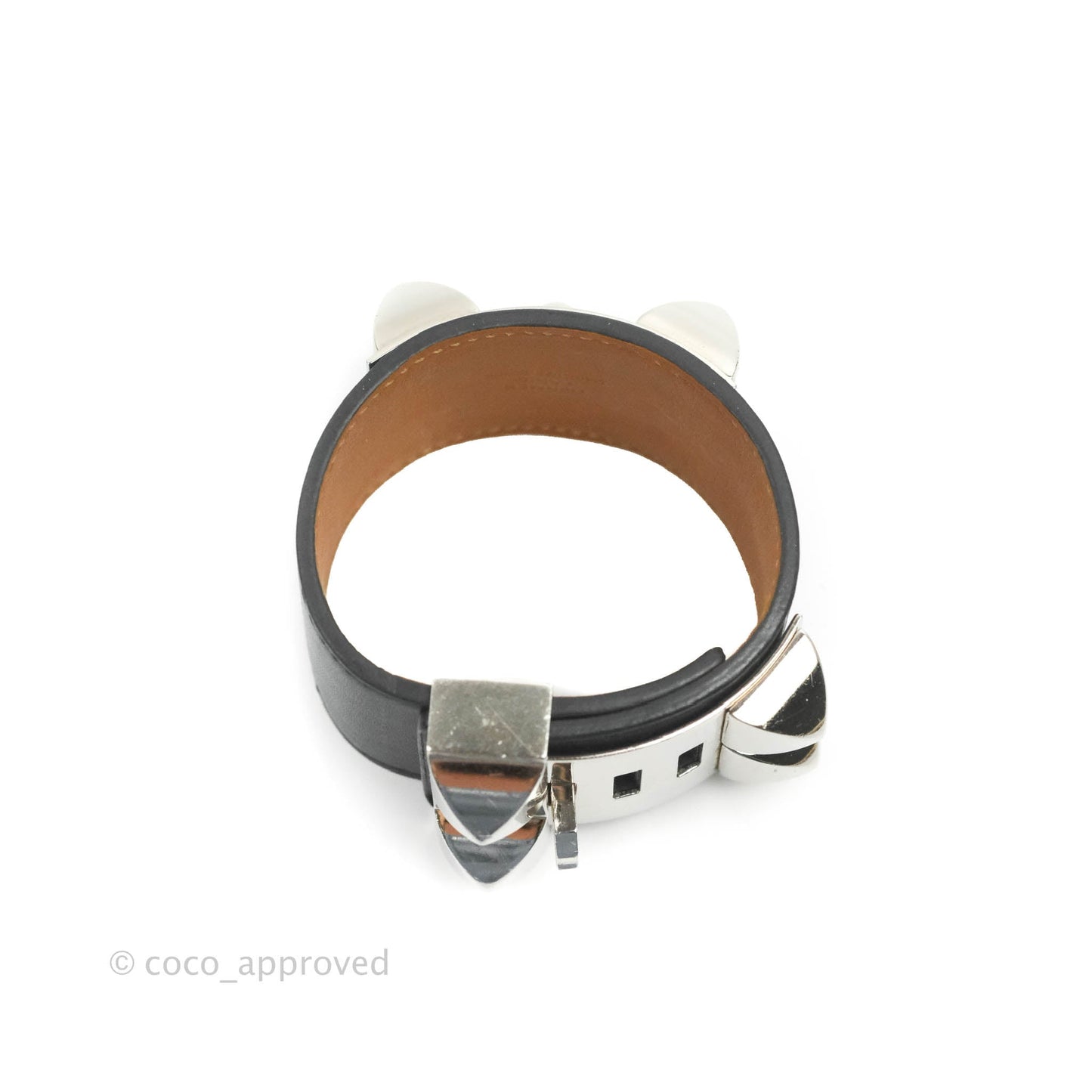 Hermes Collier De Chien 24 bracelet Noir