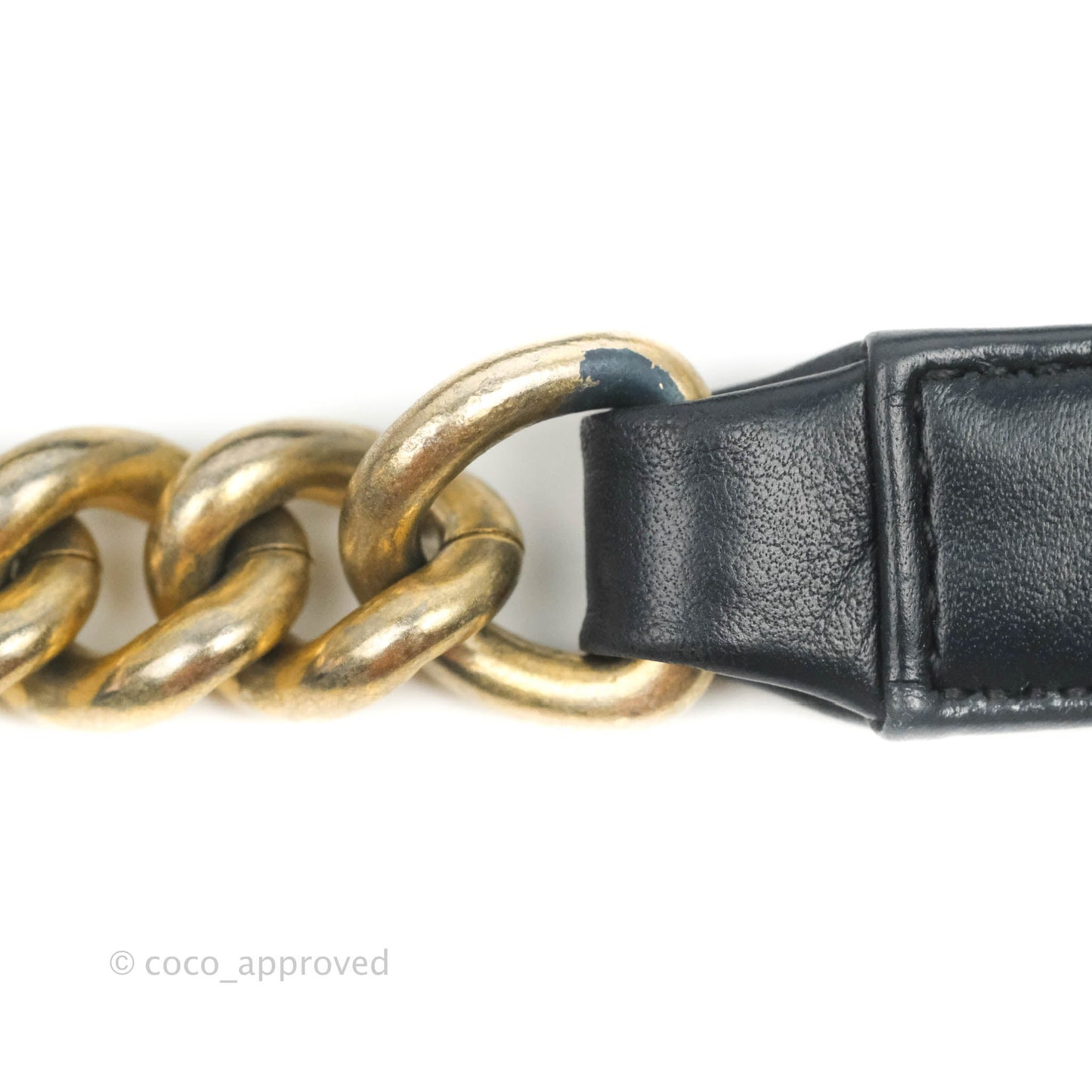 Chanel Quilted New Medium Boy Navy Lambskin Aged Gold Hardware
